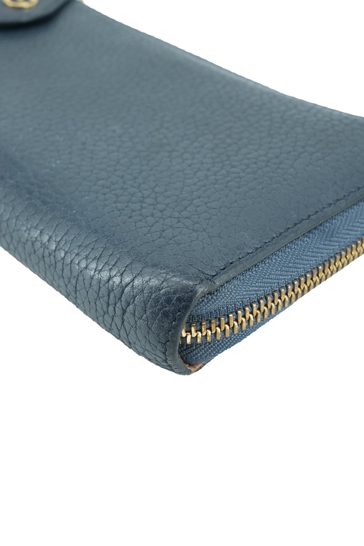 Louis Vuitton navy leather Comet Tresor wallet MI3280