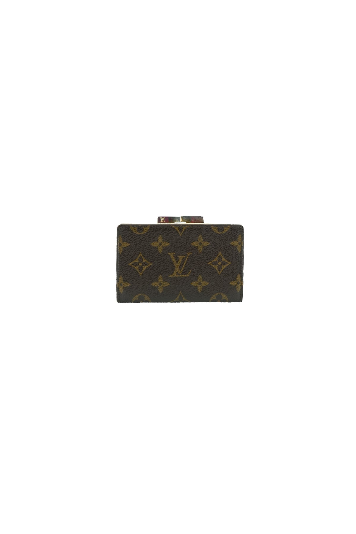 Louis Vuitton monogram kisslock wallet