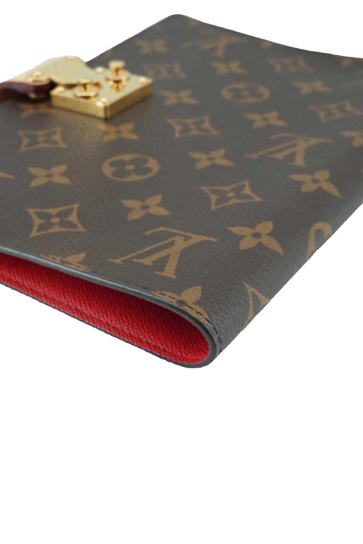 Louis Vuitton monogram red Paul MM notebook cover