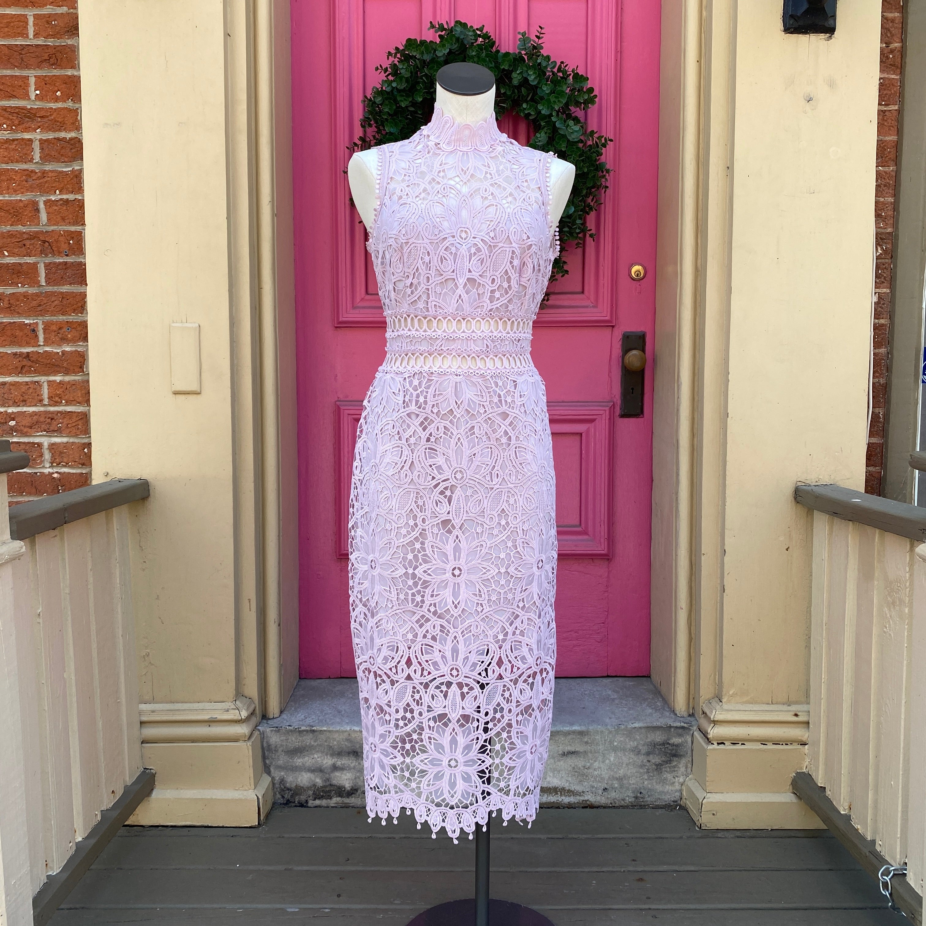 Saylor purple lace tank dress size Large New With Tags