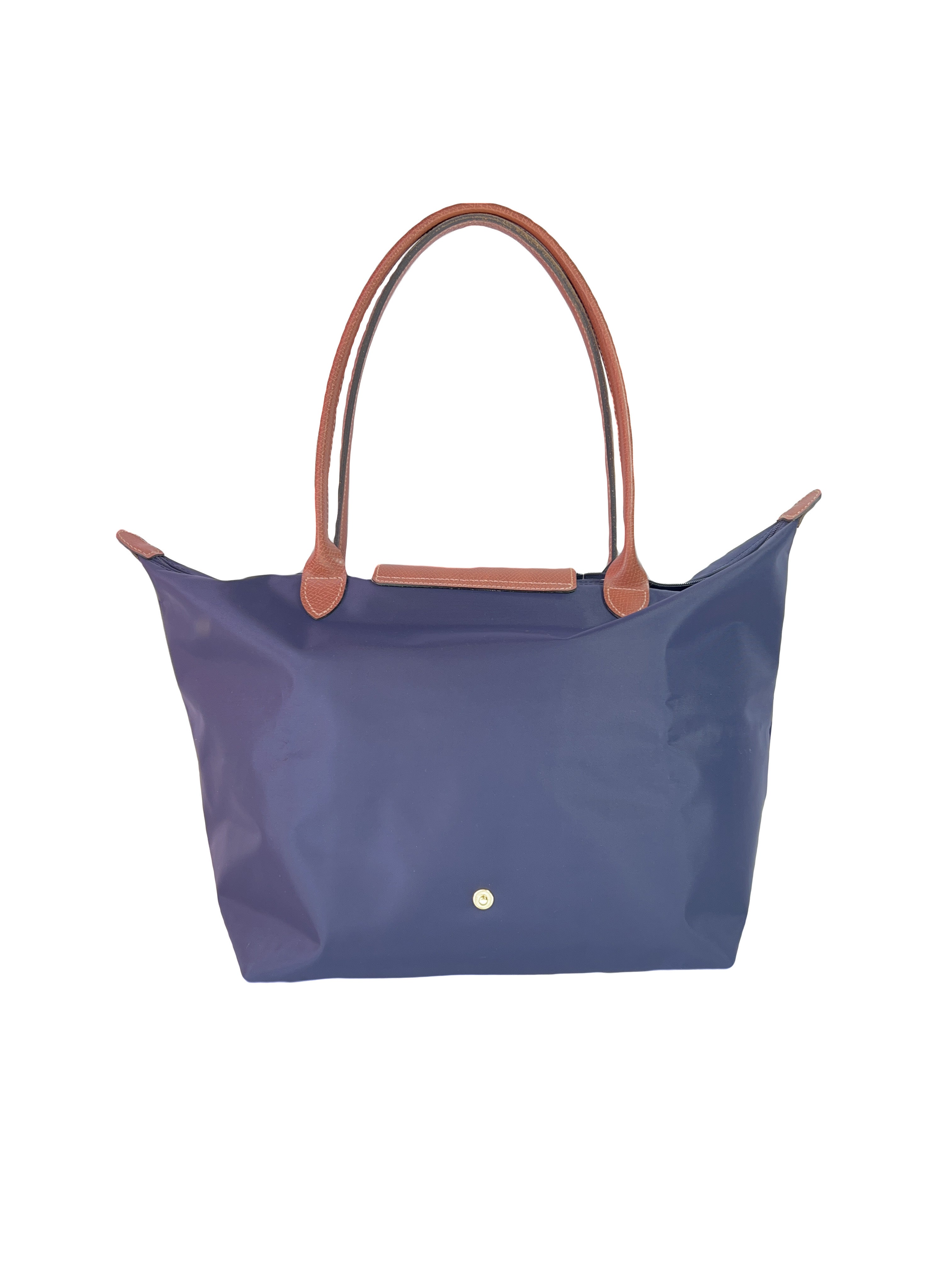 Longchamp navy Le Pliage large nylon tote NEW
