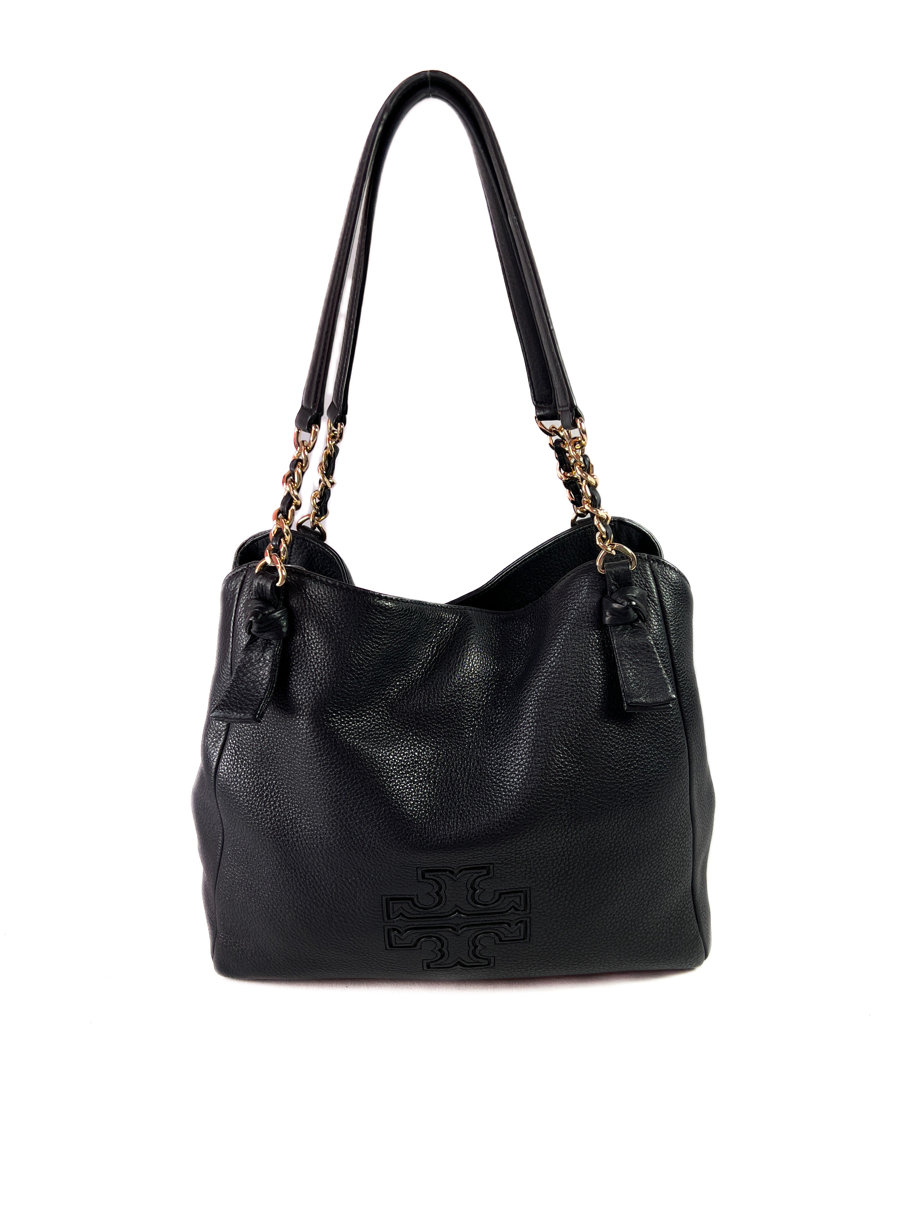 Tory Burch black leather shoulder bag