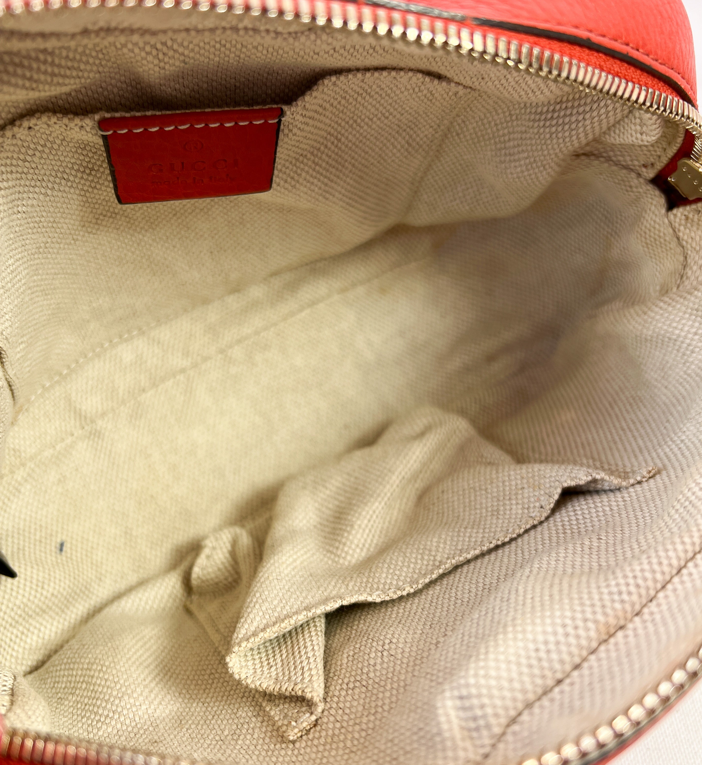 Gucci soho disco orange leather crossbody