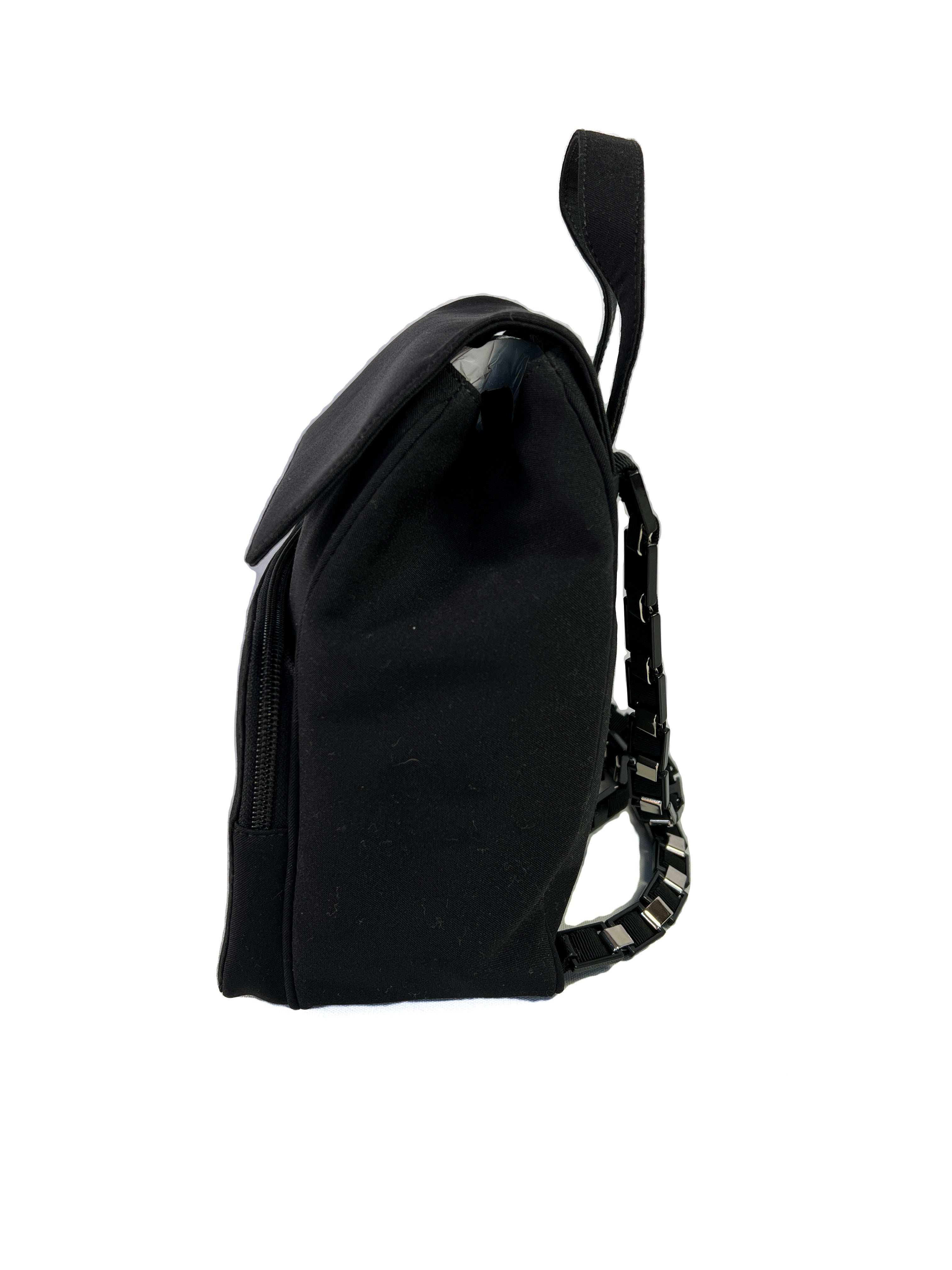 Salvatore Ferragamo black nylon vintage backpack