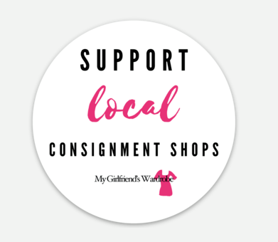 Support local consignment shops sticker