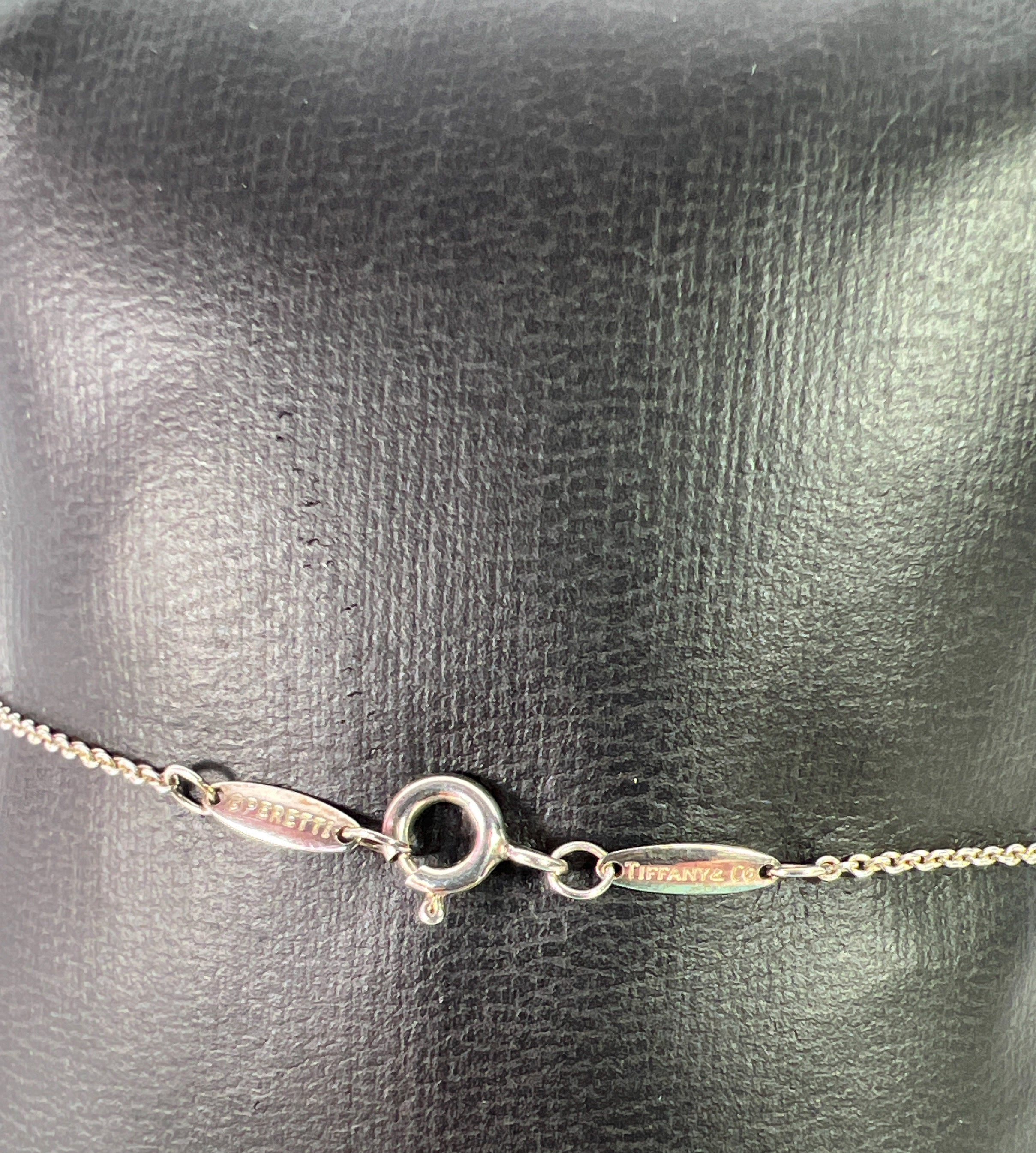 Tiffany & Co color by the yard 7" aquamarine bracelet