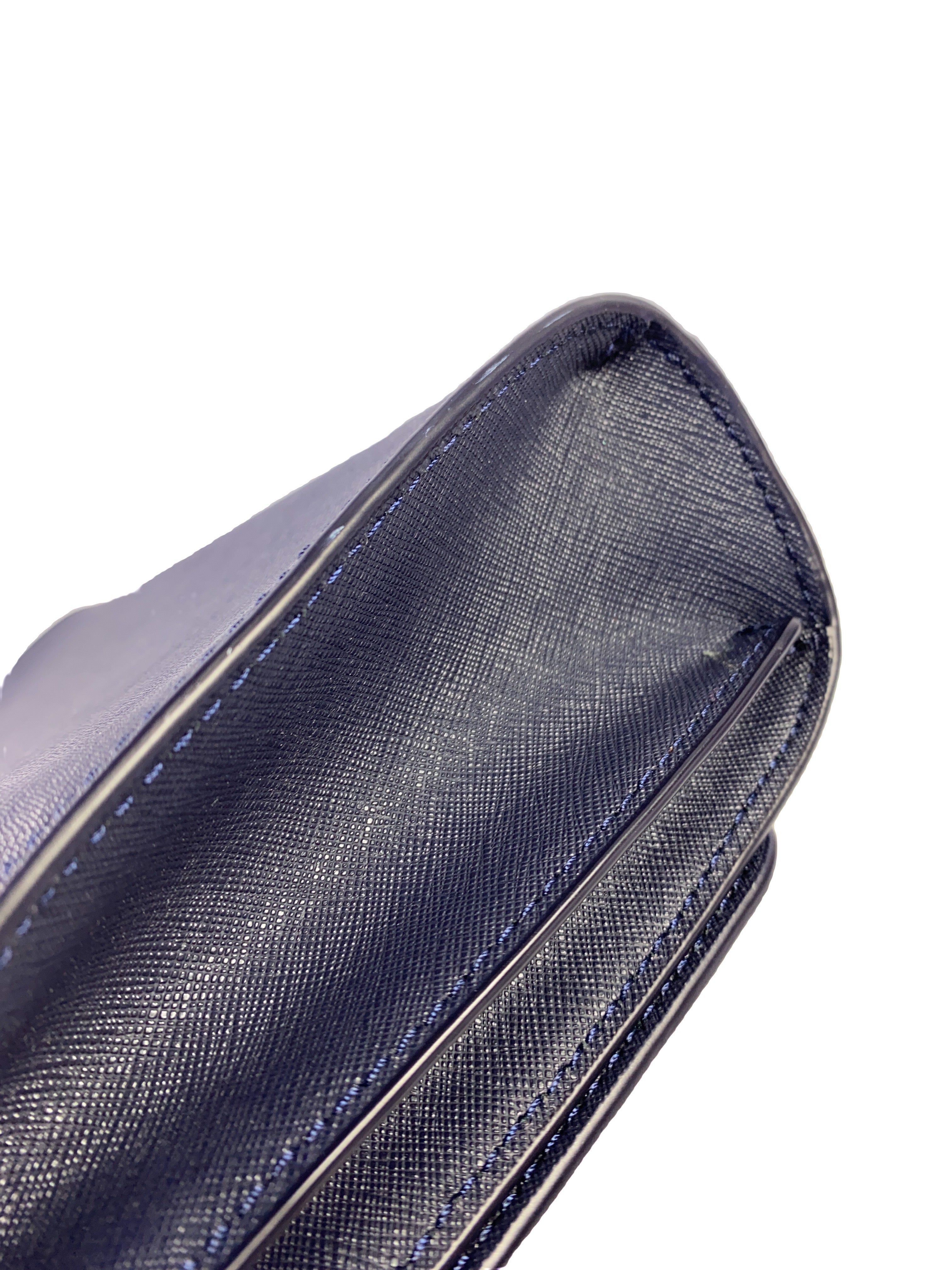 Tory Burch Emerson combo navy leather crossbody