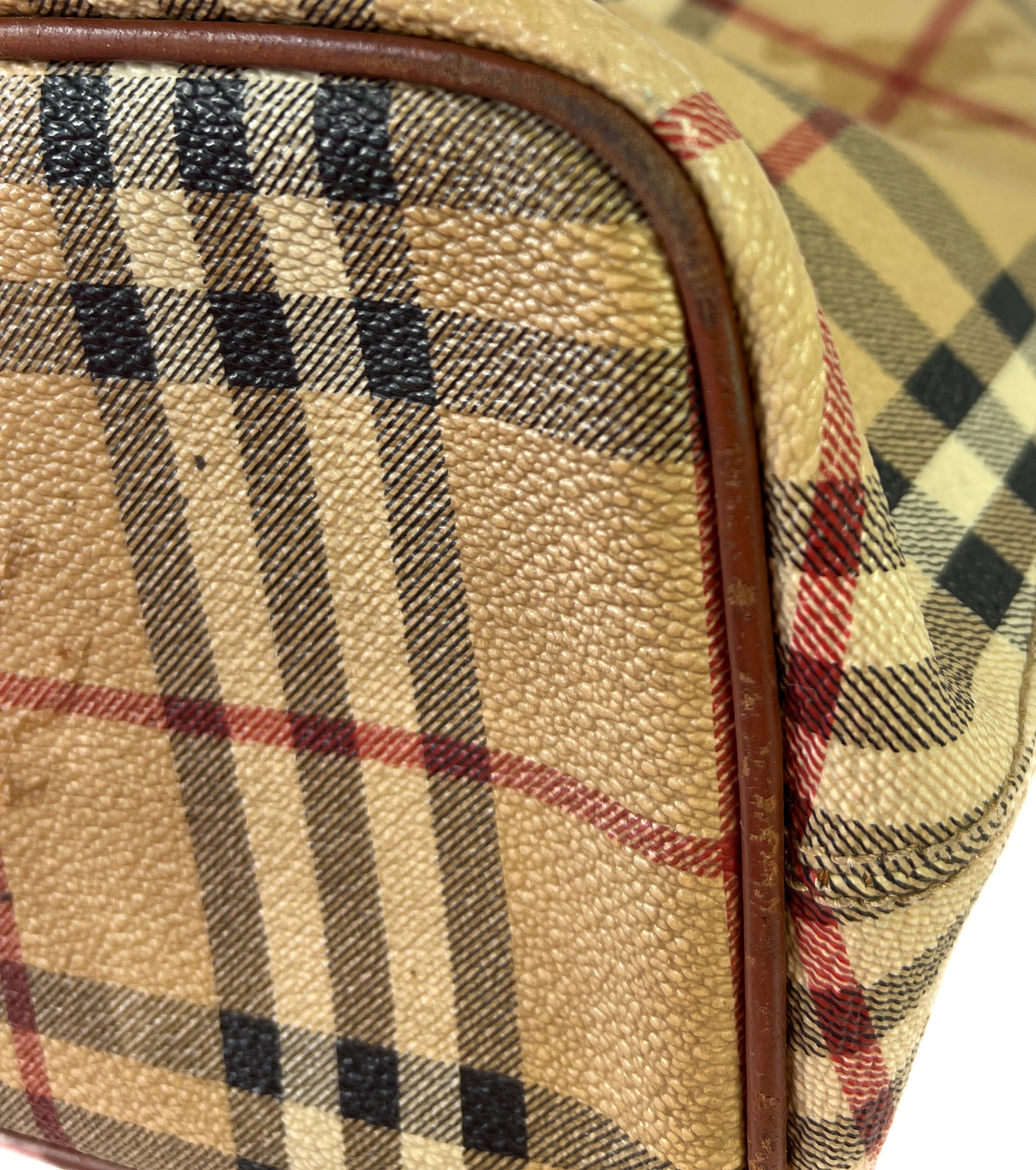 Burberry classic check coated canvas tote