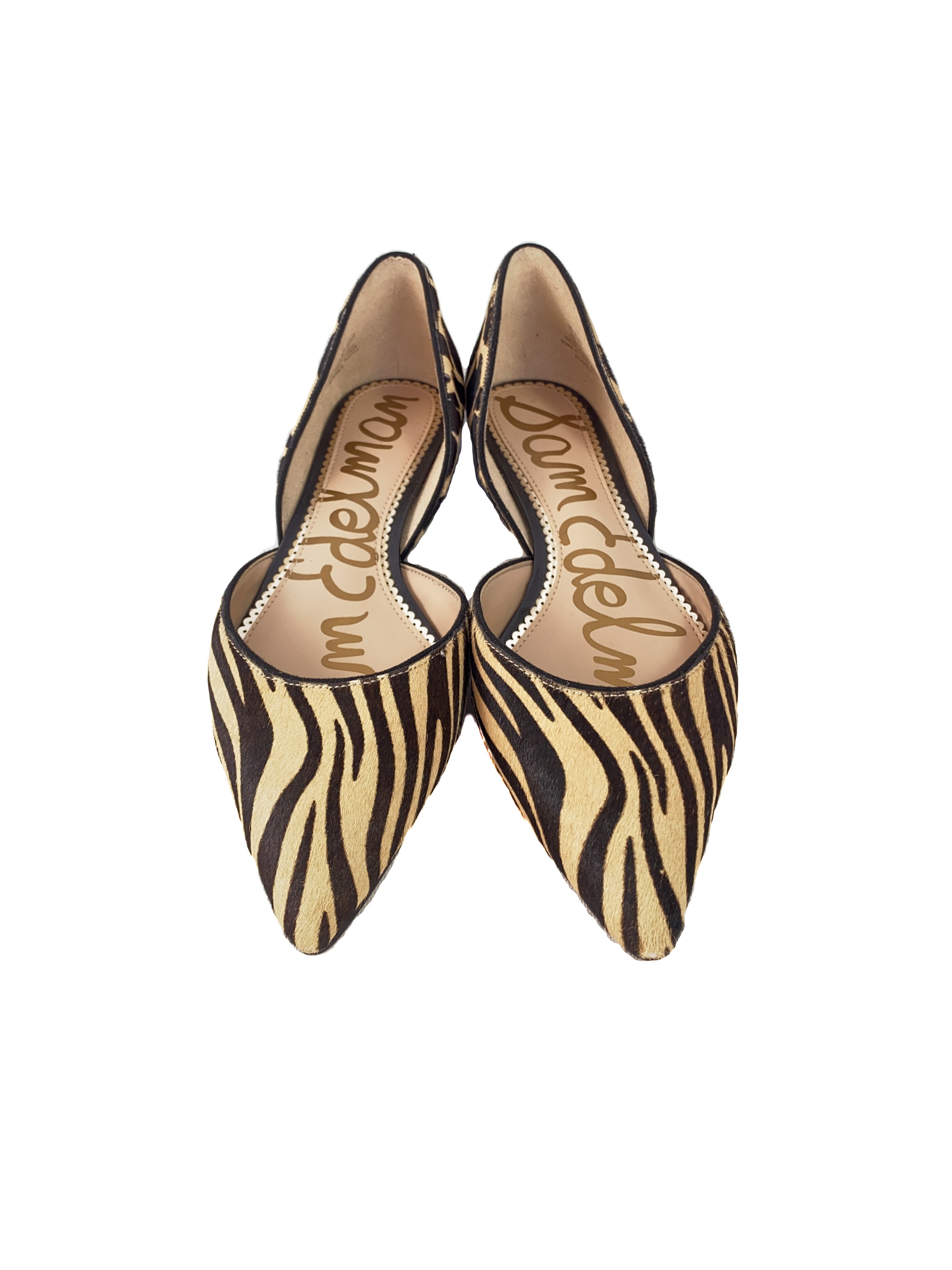 Sam Edelman tan and black animal print flats size 9 NEW