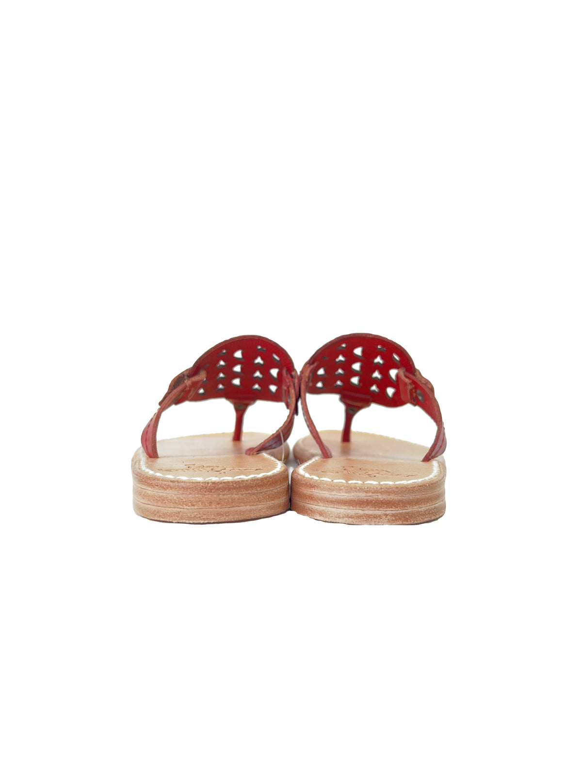 Freebird Vallarta red leather flip flops size 8 NEW