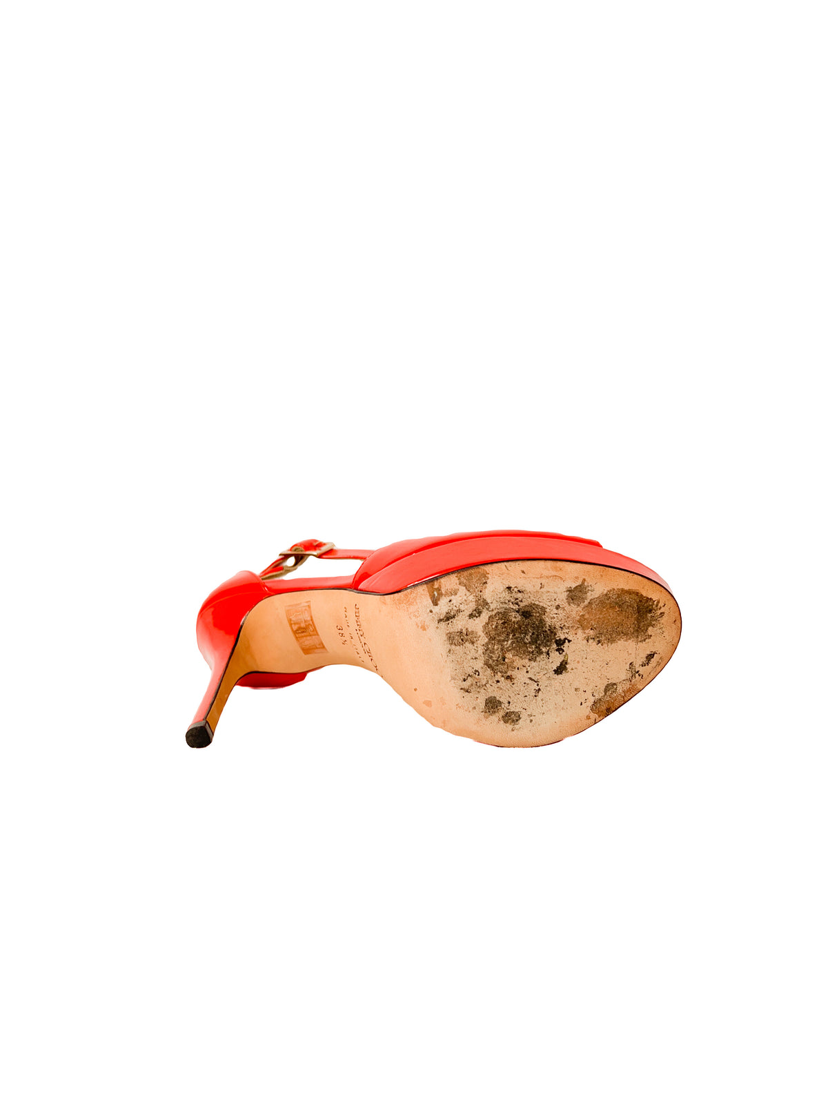 Jimmy Choo tangerine totem pumps size 38.5