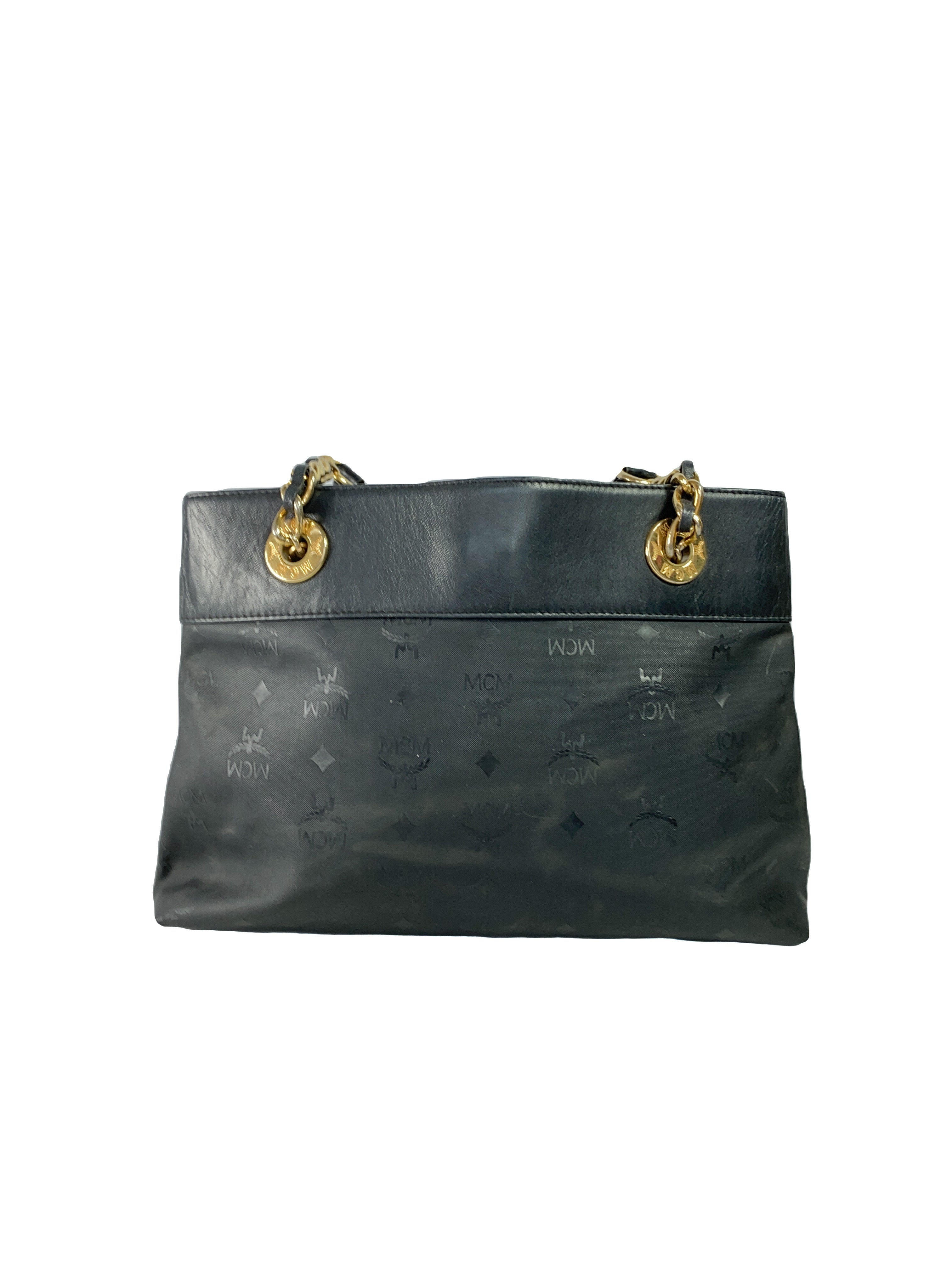MCM black vintage shoulder bag
