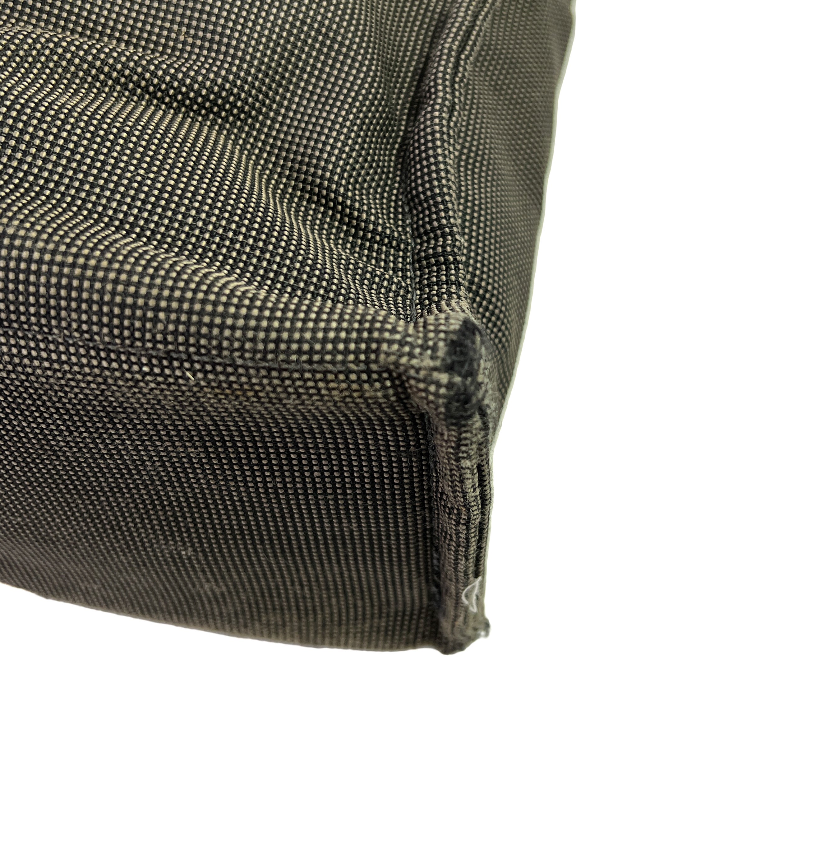 Hermes her line MM gray canvas tote