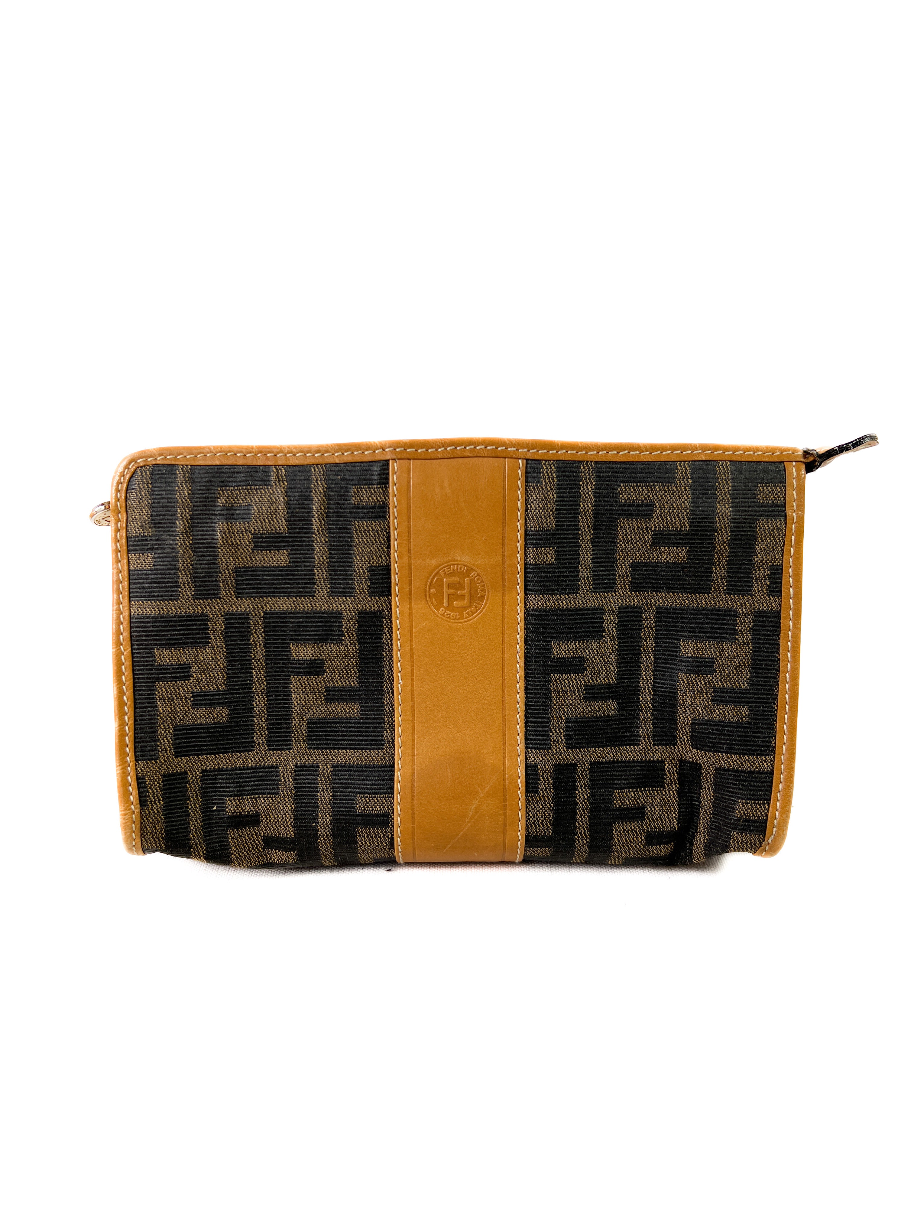 Fendi vintage zip pouch