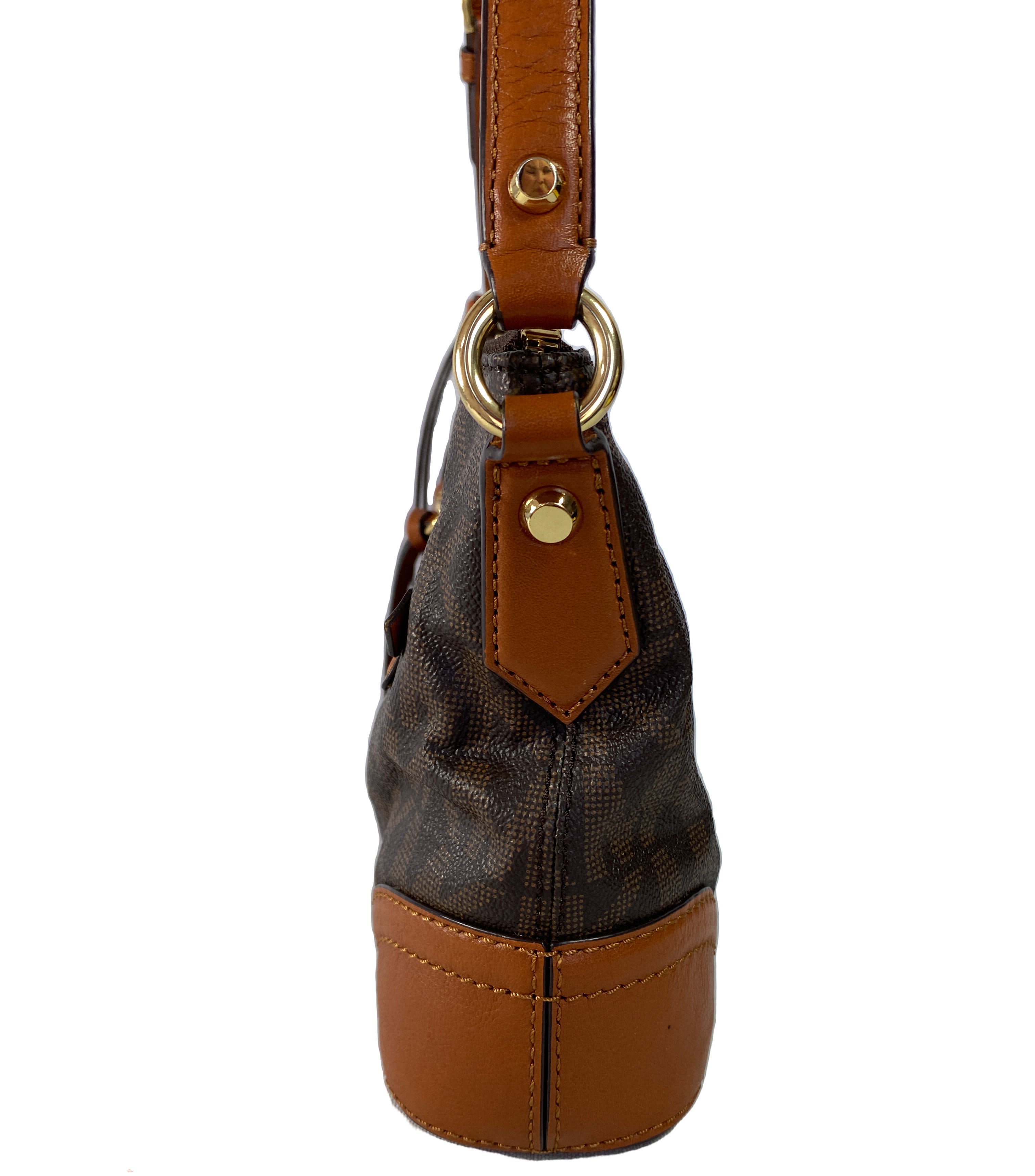 Michael Kors brown signature shoulder bag