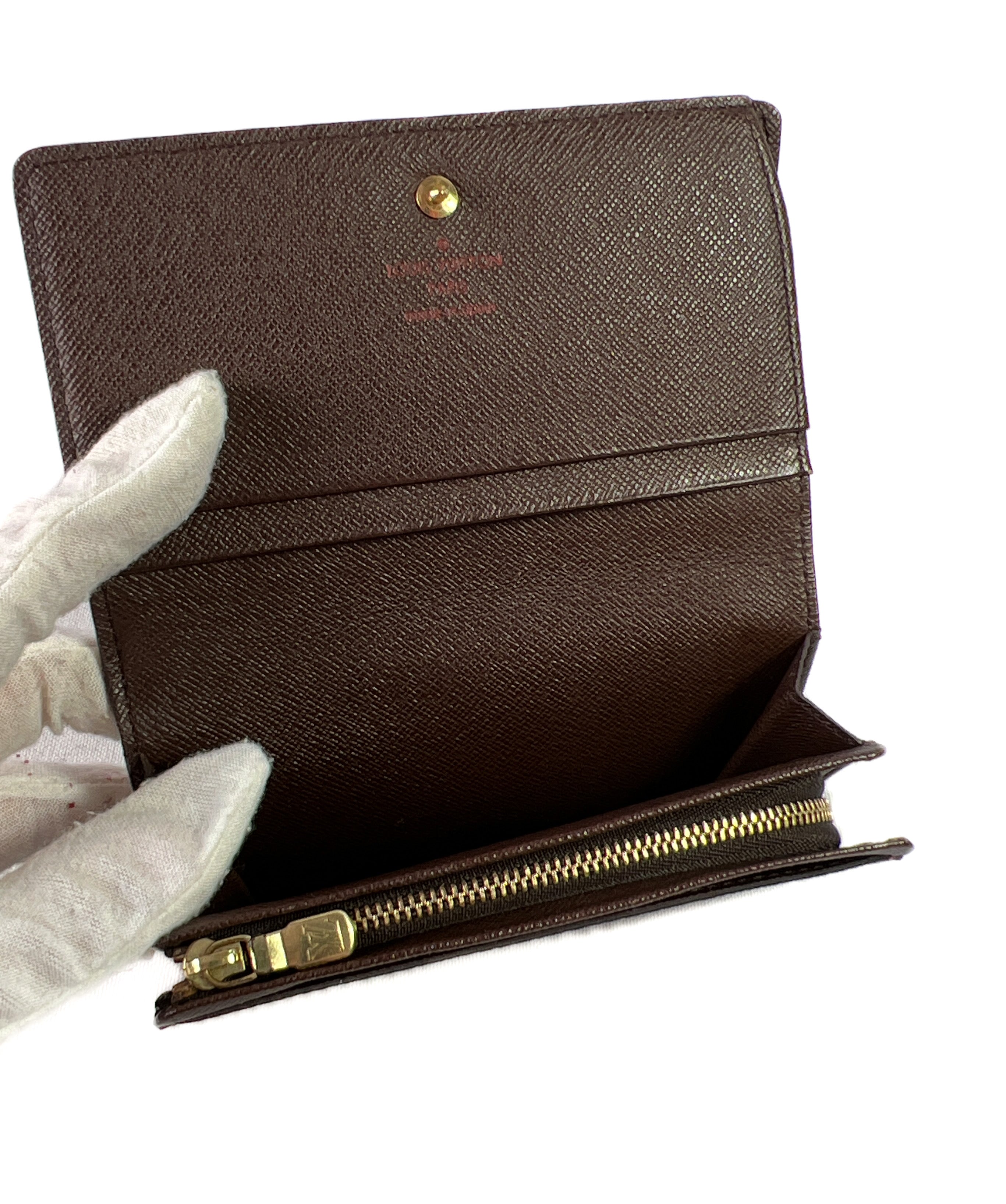 Louis Vuitton damier ebene small canvas wallet