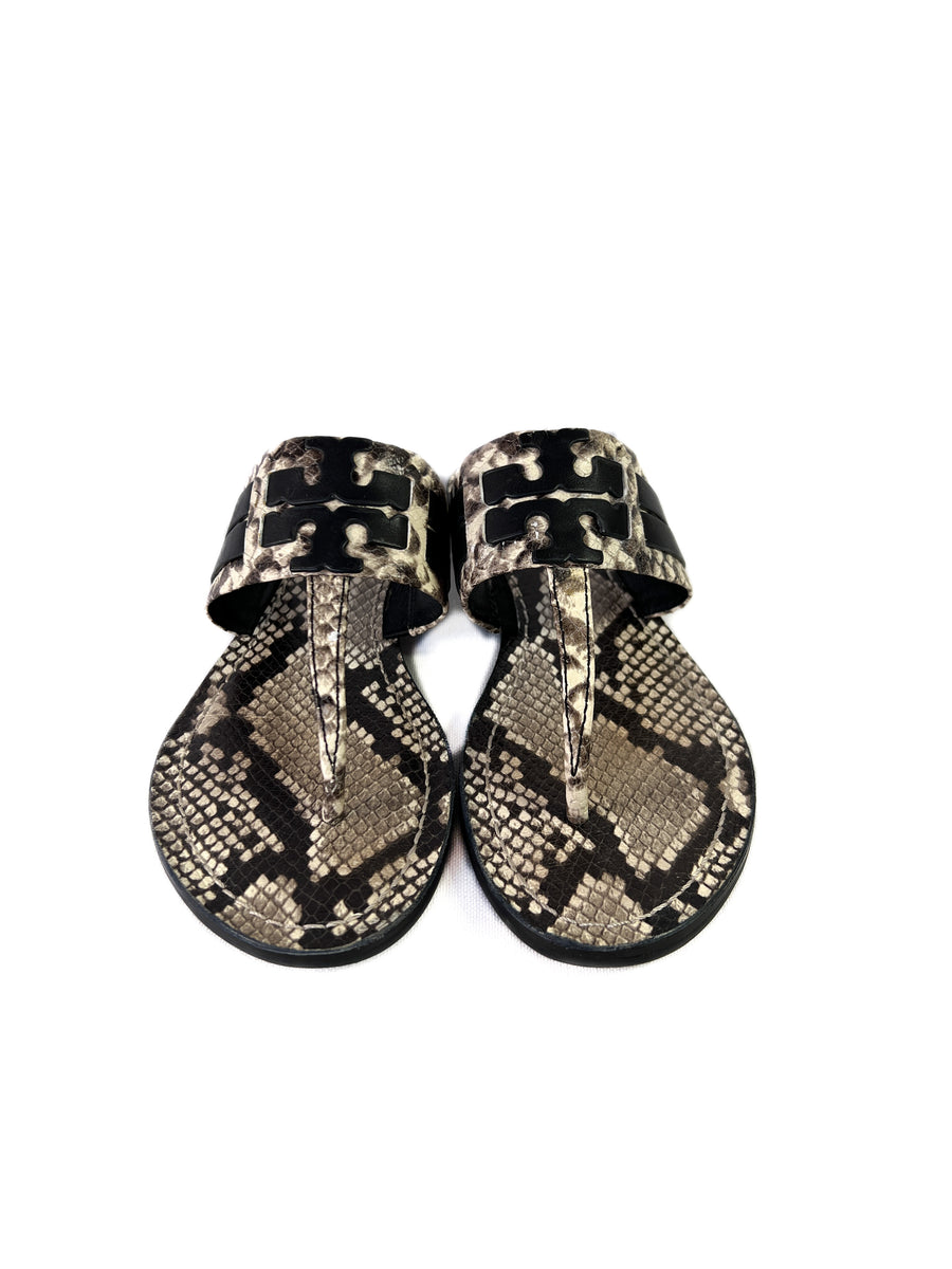 NIB Tory Burch Miller Sandals - Snake Print - Misty Rose Pink - Multiple  Sizes