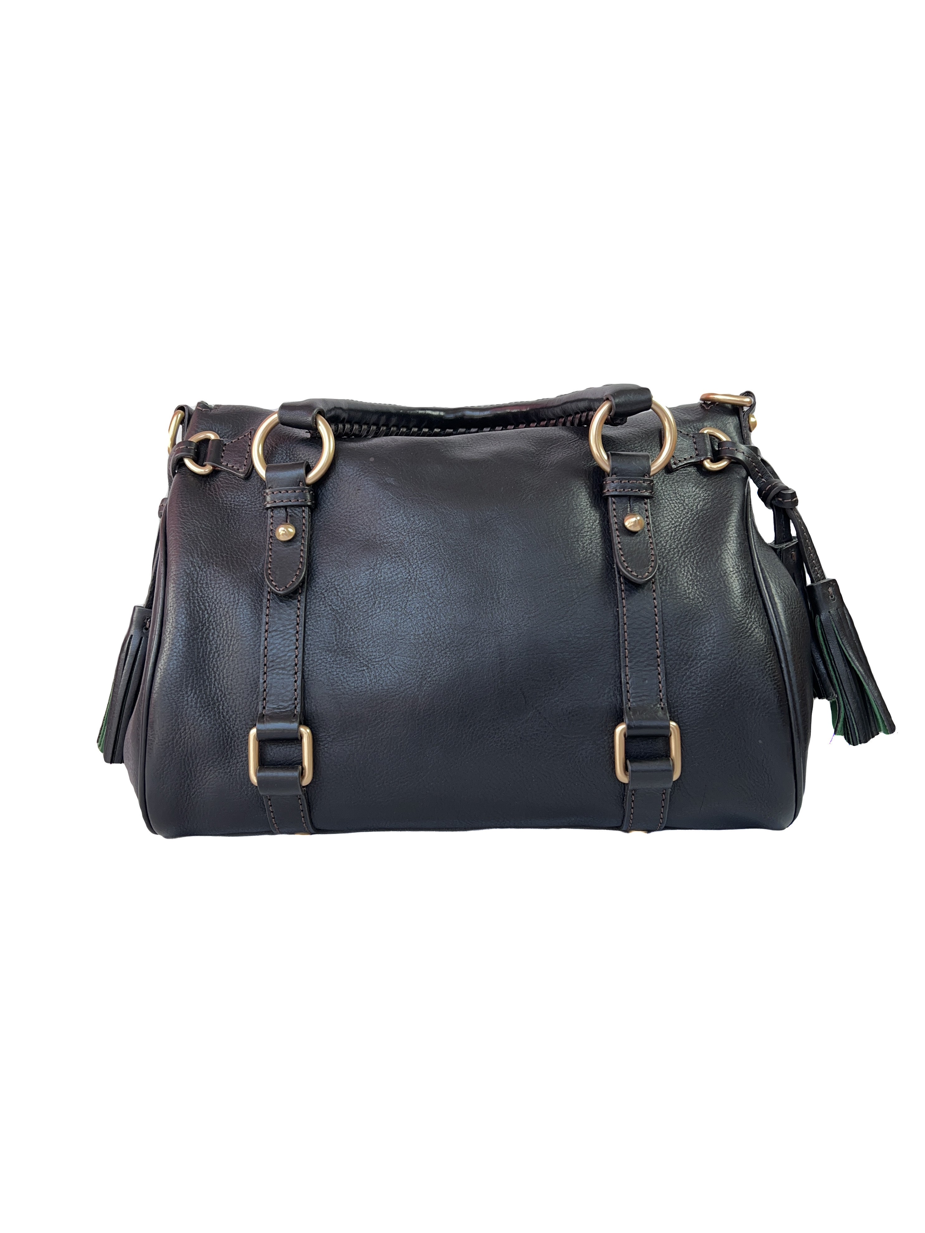 Dooney & Bourke black leather small Florentine satchel