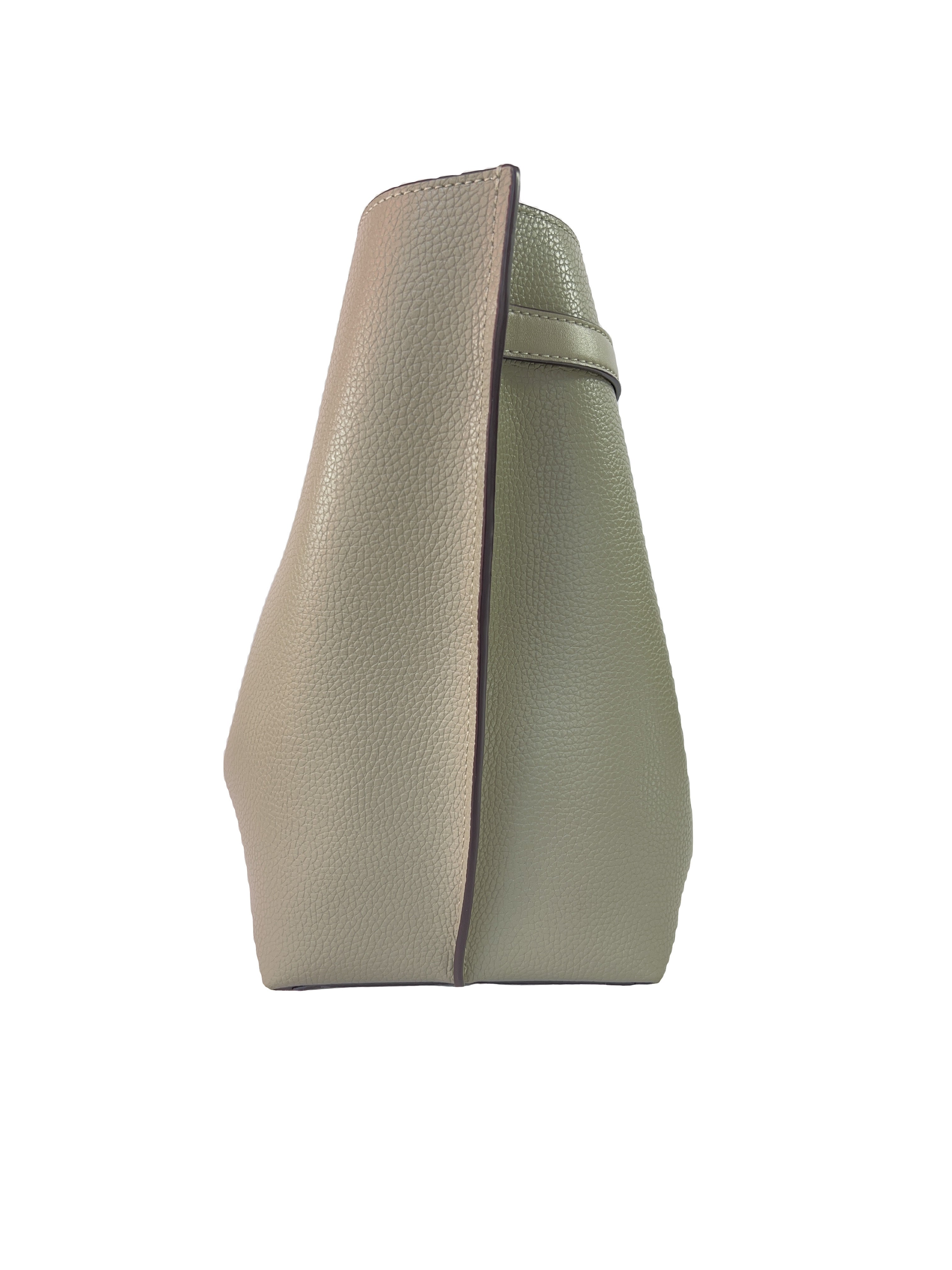 Michael Kors sage green leather shoulder bag