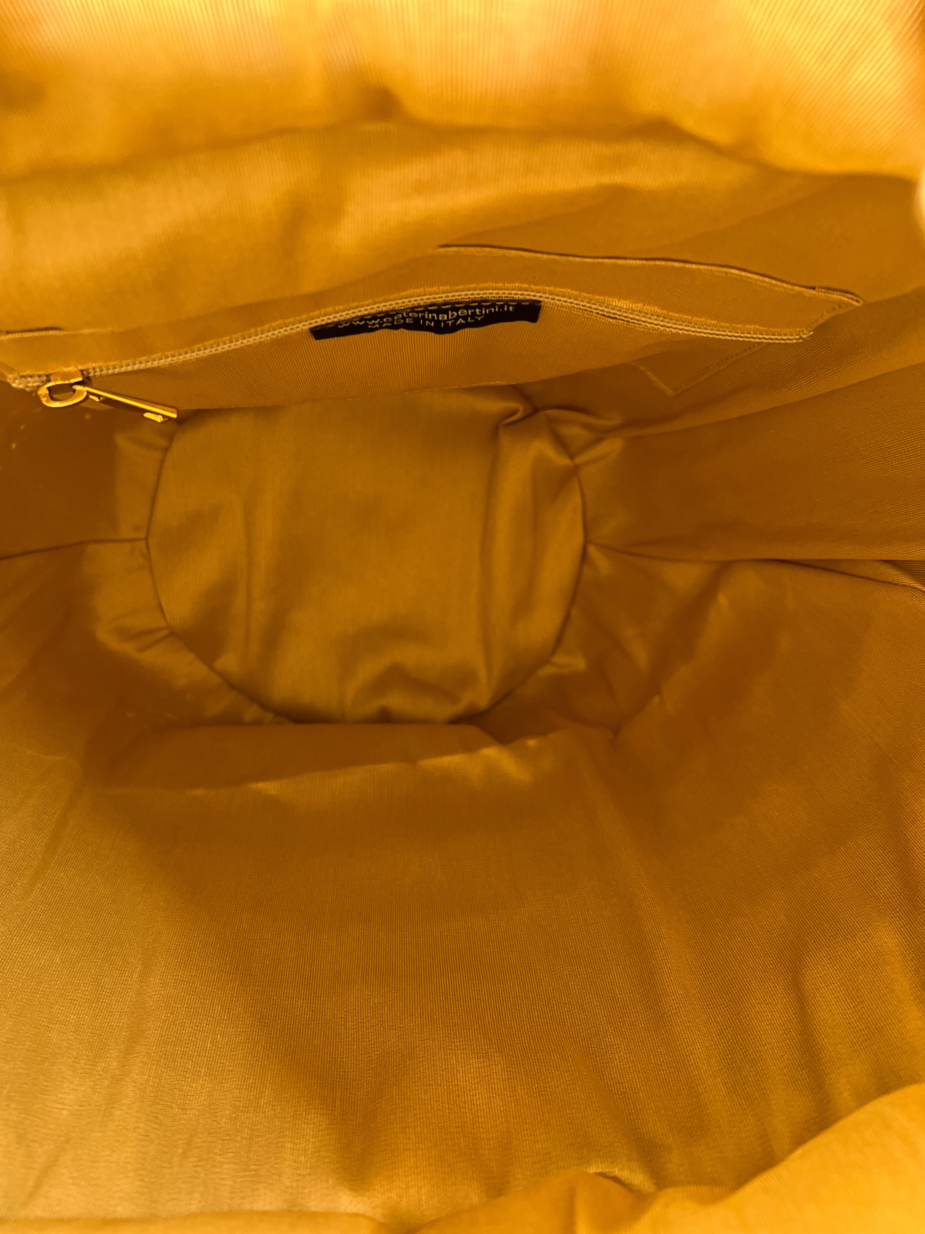 Caterina Bertini embroidered raffia tote