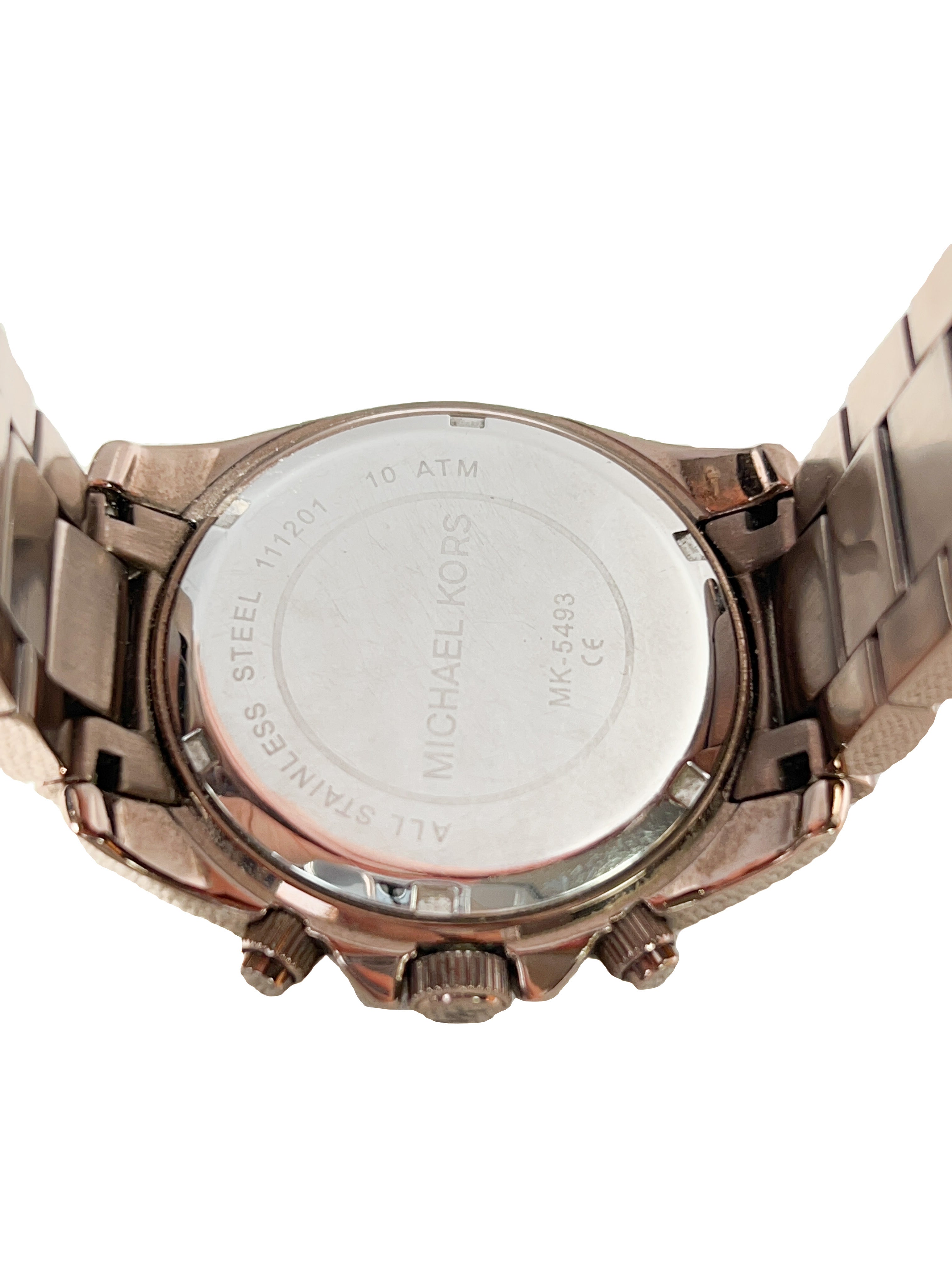 Michael Kors bronze metallic watch - My Girlfriend's Wardrobe LLC