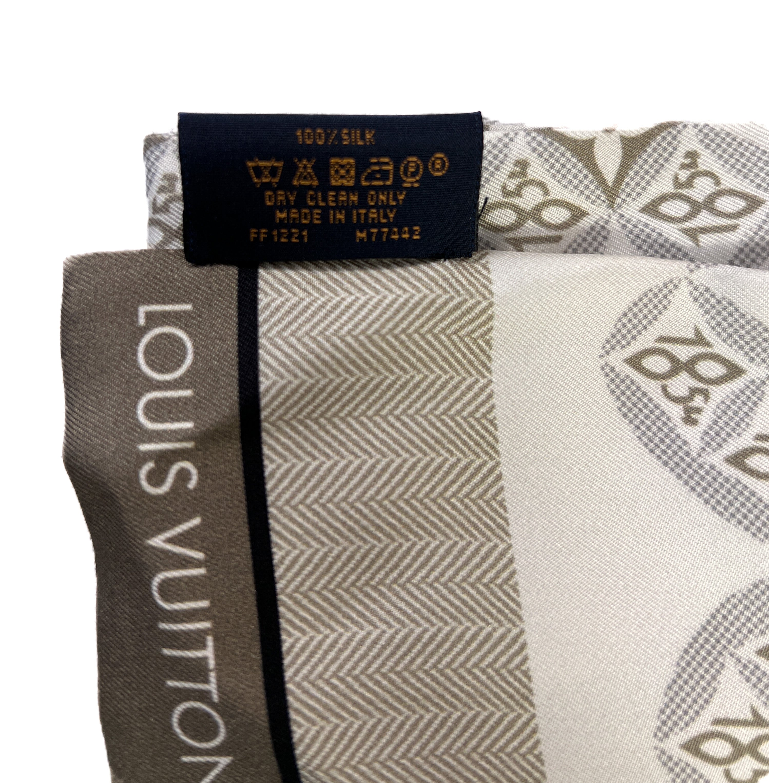 Louis Vuitton since 1854 print twilly