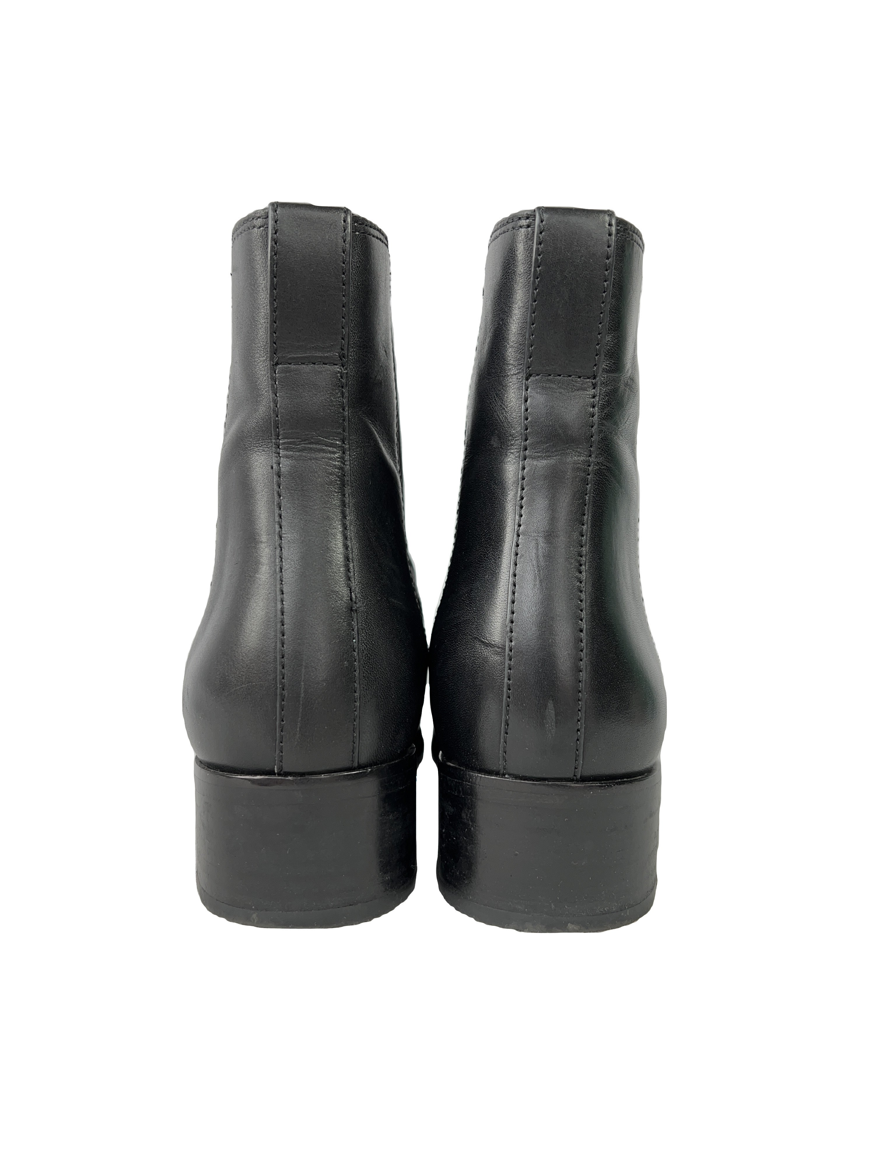 Tory Burch black leather ankle Miller 25MM booties size 9.5