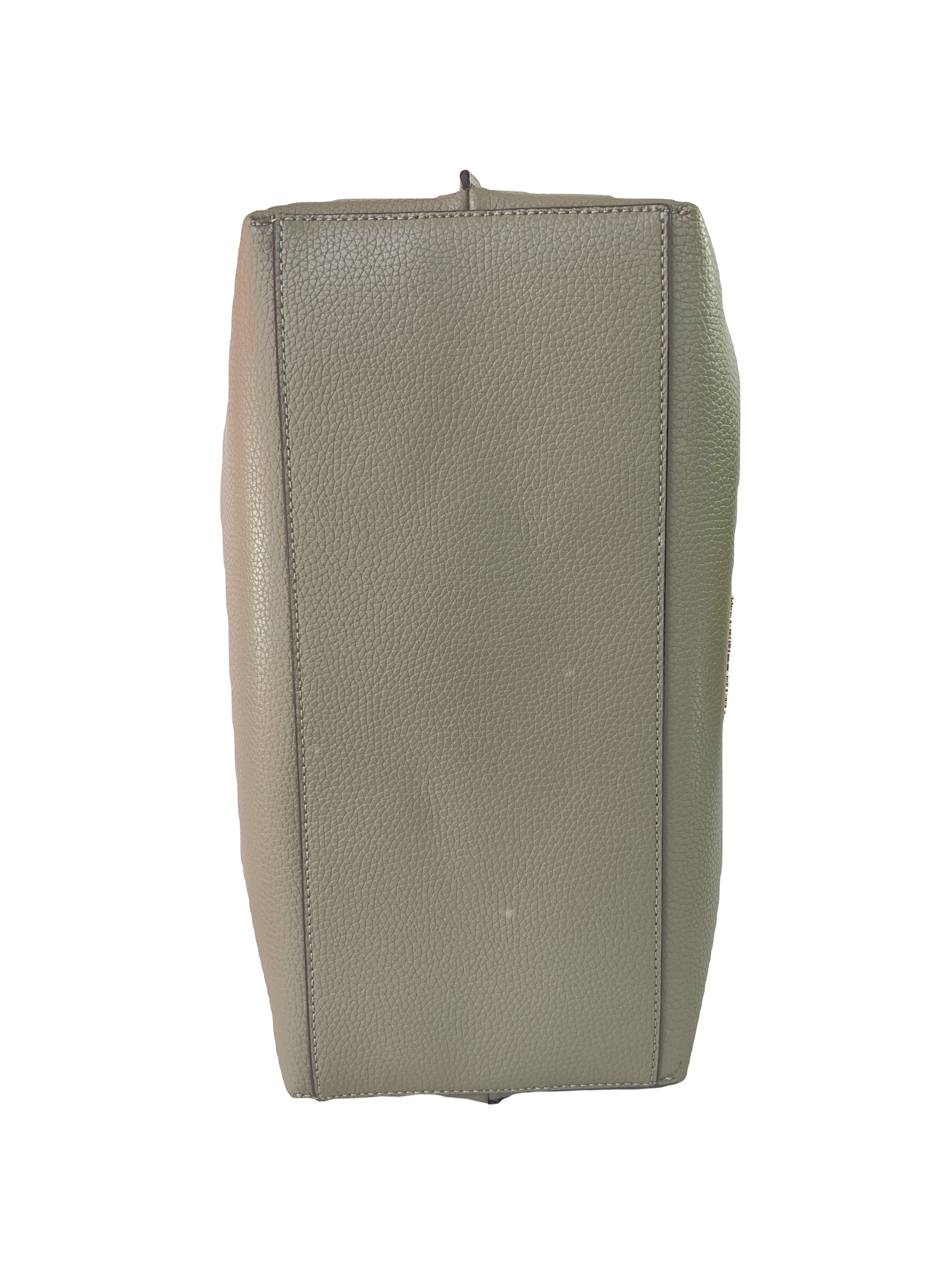 Michael Kors sage green leather shoulder bag