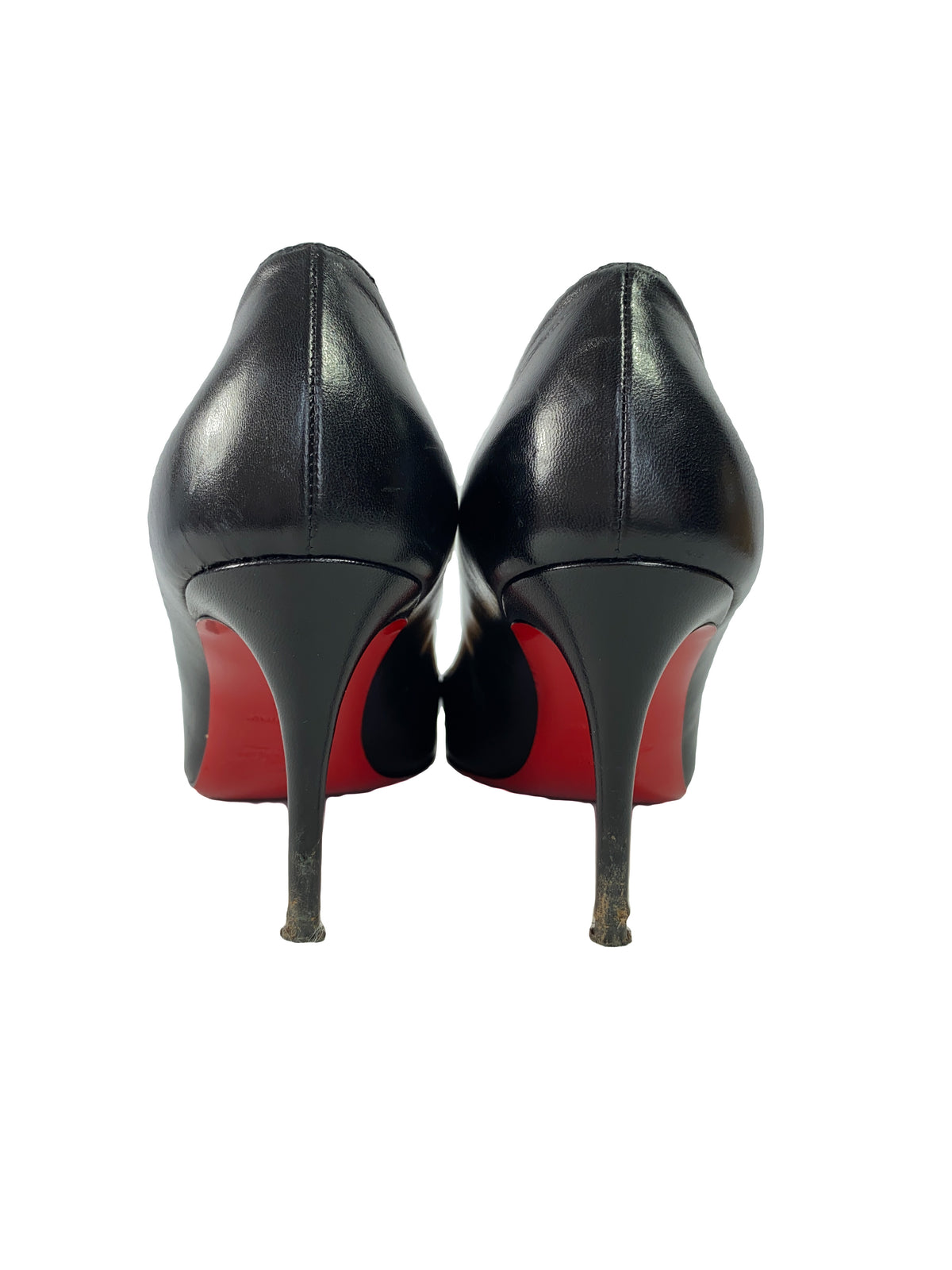 Christian Louboutin Eloise 85 black leather pumps size 37 - My Girlfriend's Wardrobe LLC