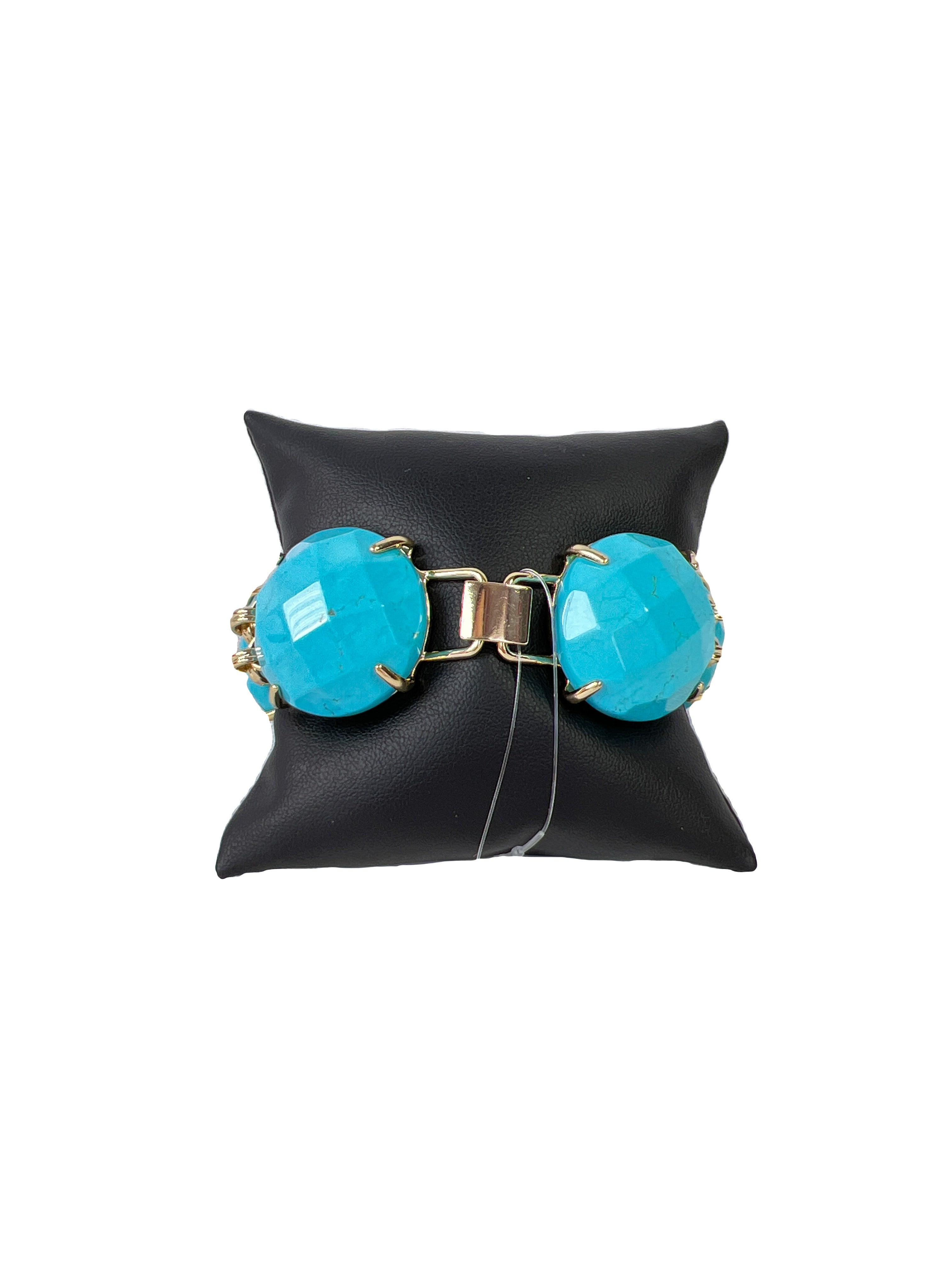 Kendra Scott Cassie five stone turquoise bracelet