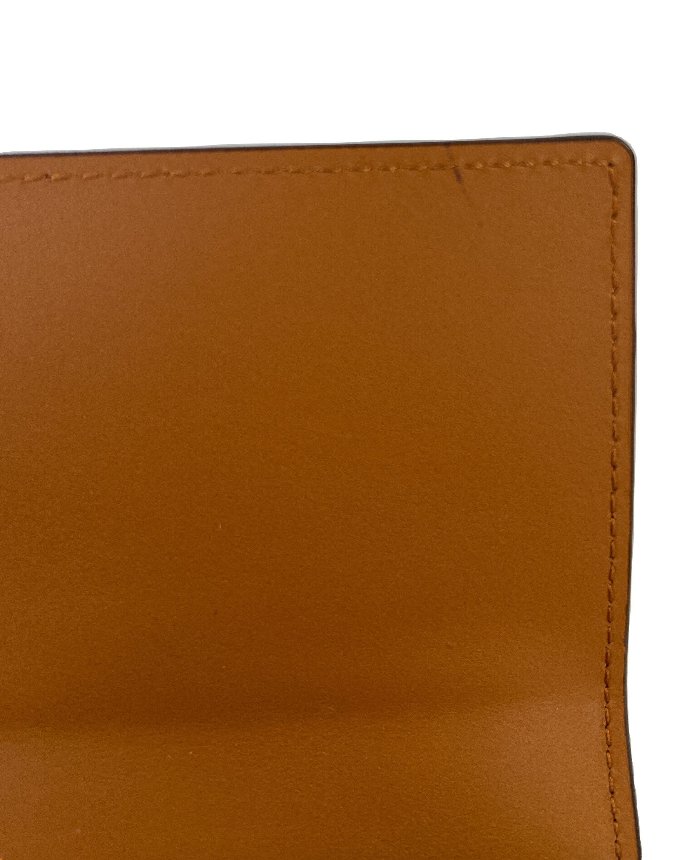 MCM brown classic visetos long wallet