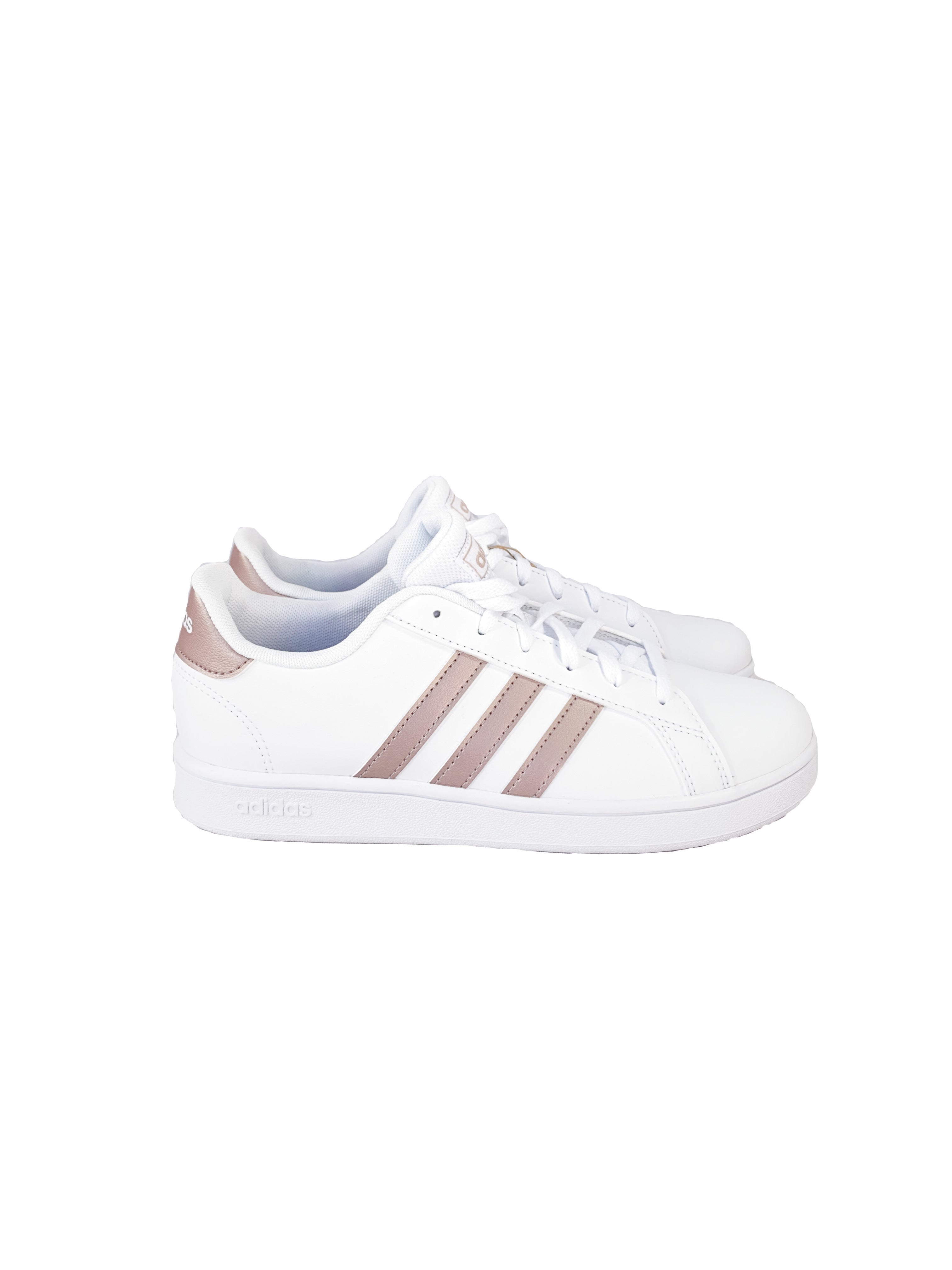 Adidas white and rose gold sneakers size 5.5 NEW