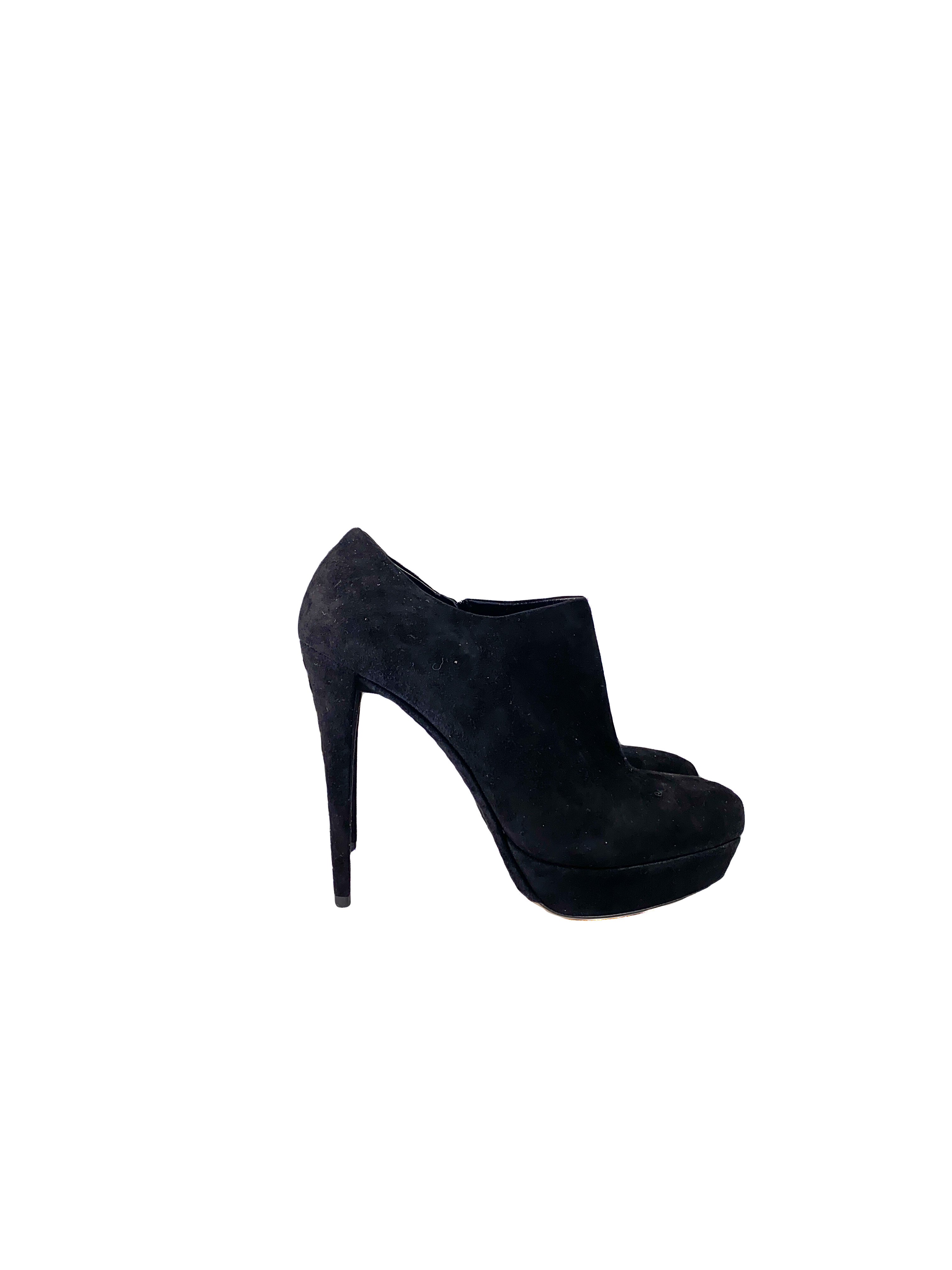 Miu Miu black rhinestone booties size 39