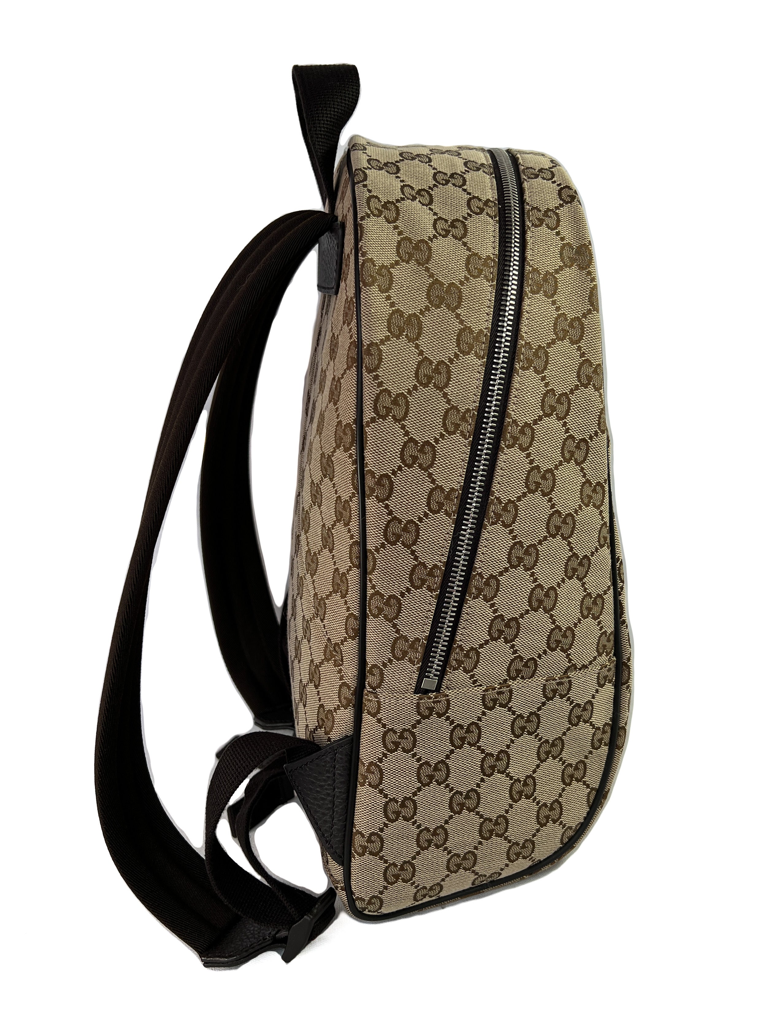 Gucci brown guccissima canvas backpack