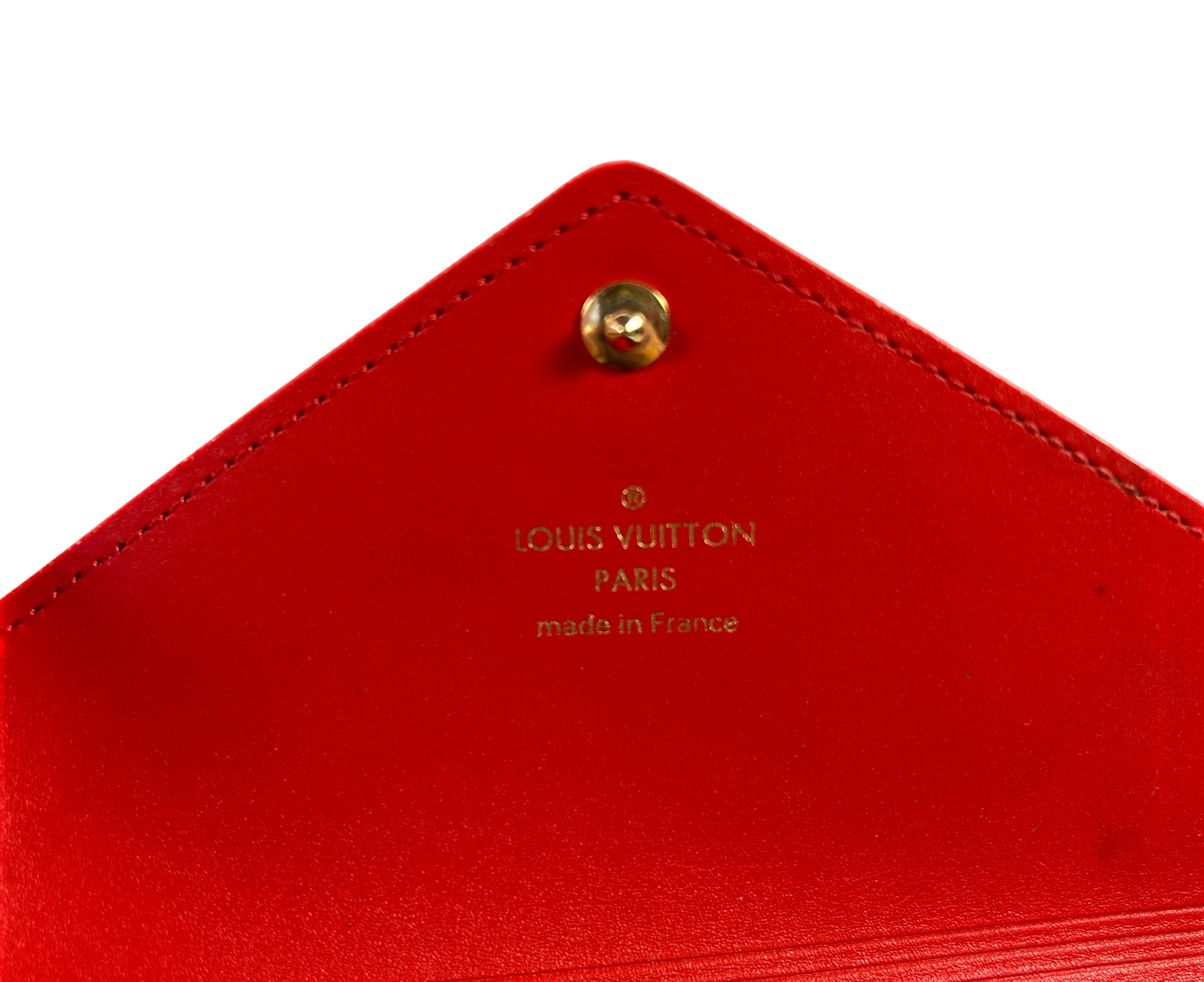 Louis Vuitton monogram red Kirigami MM pouch