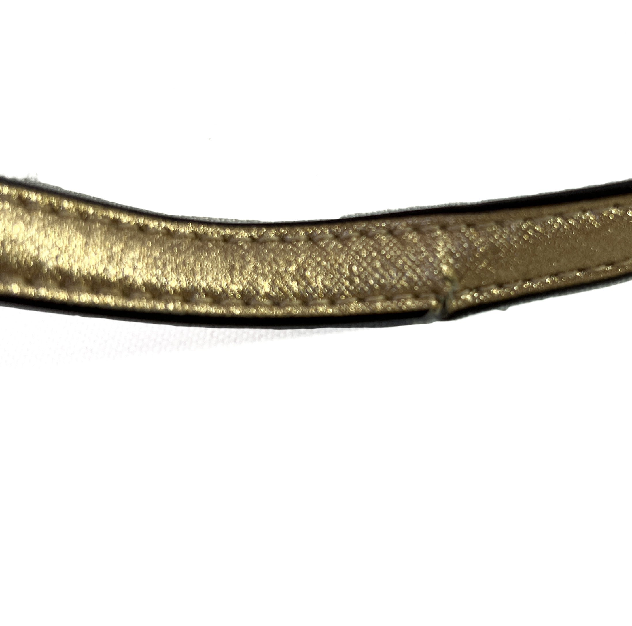 Michael Kors cream signature heart tote