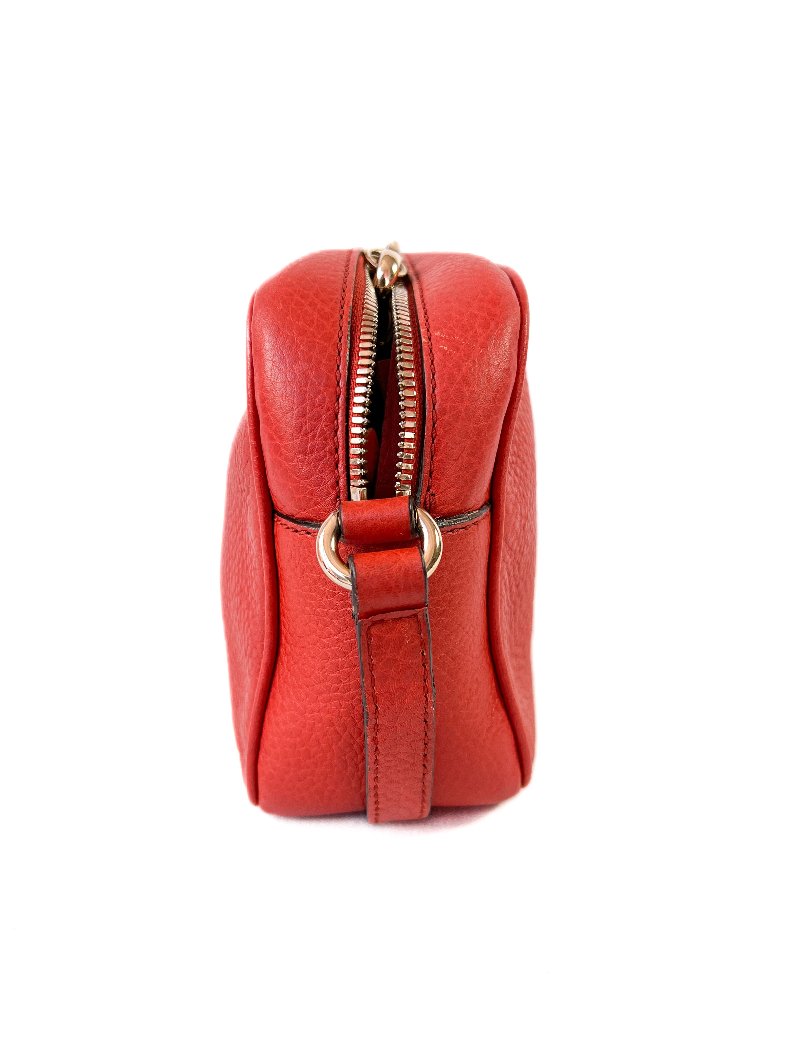 Gucci soho disco orange leather crossbody