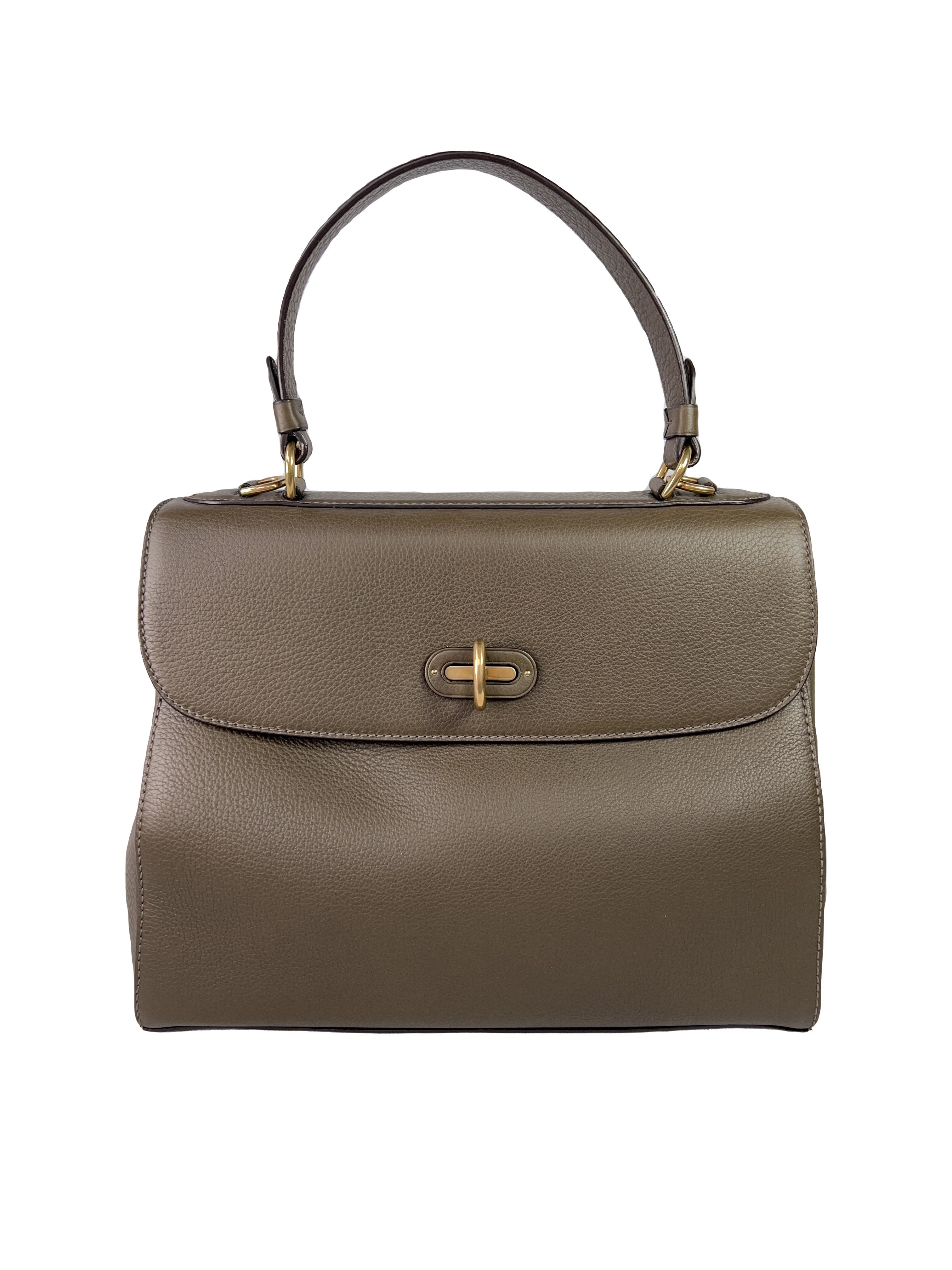 Ralph Lauren olive leather large Tiffin 33