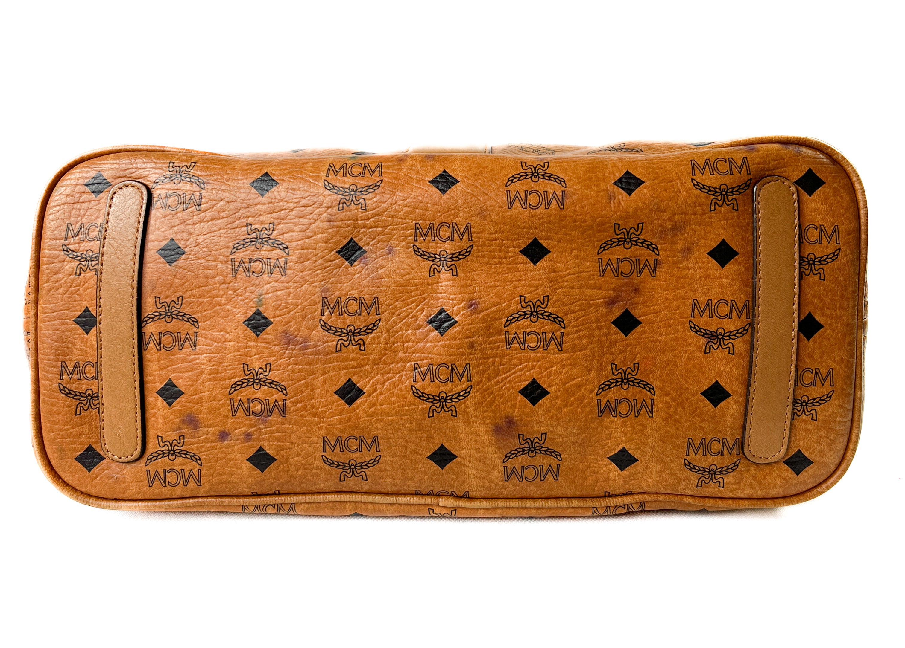 MCM Liz brown visetos reversible tote **as is**