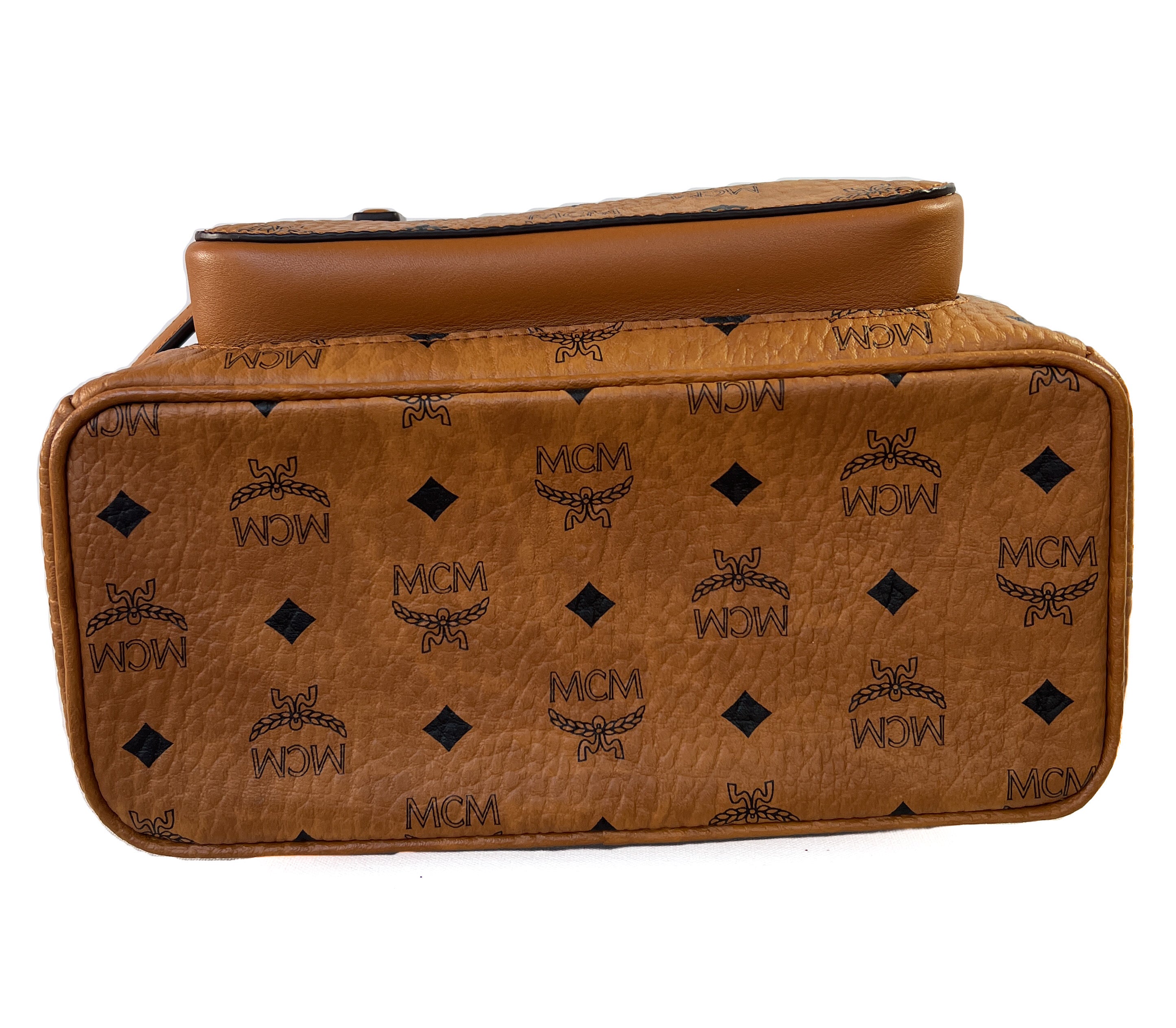 MCM stark 32 visetos brown backpack