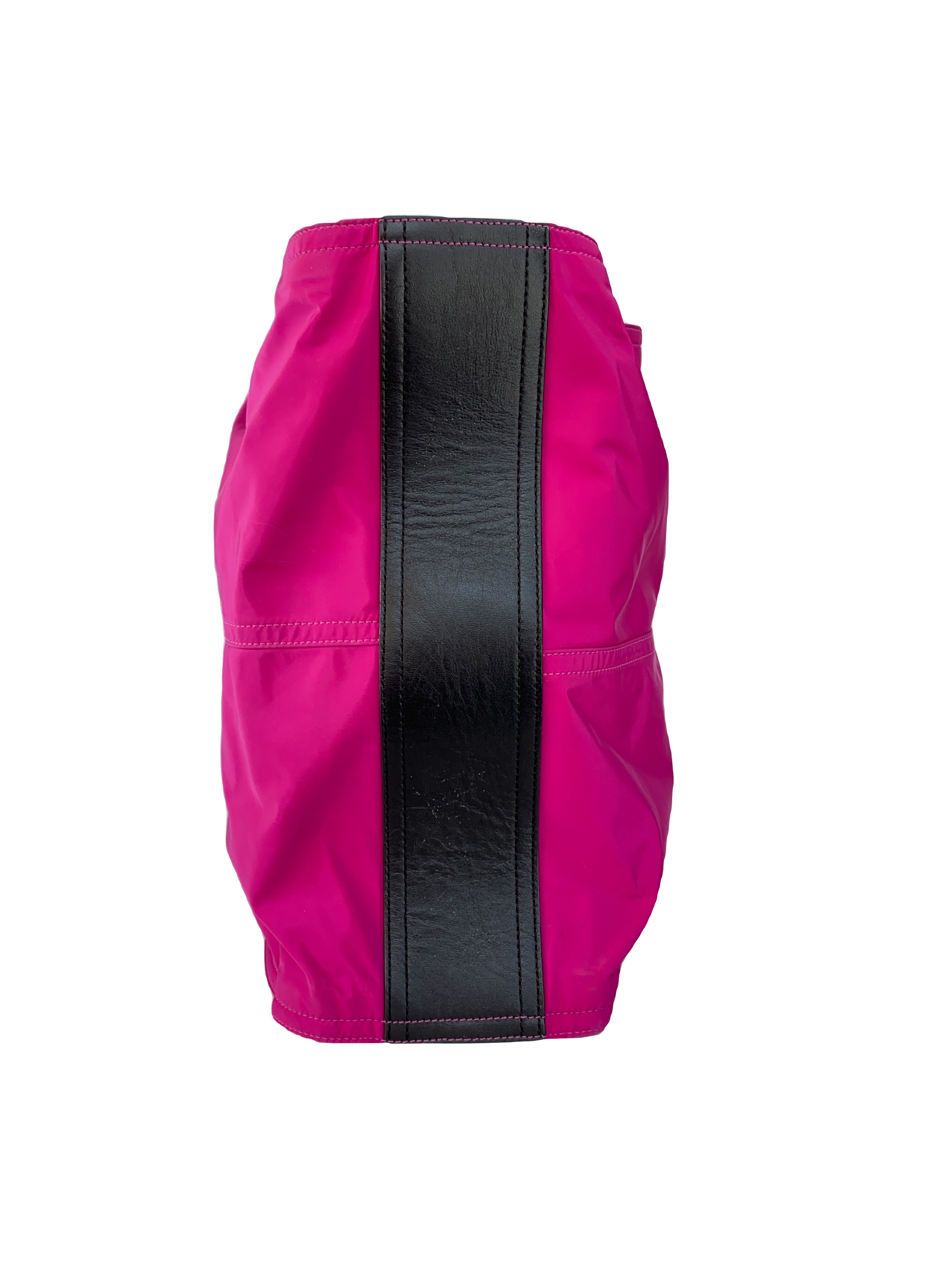 Burberry bright purple nylon tote