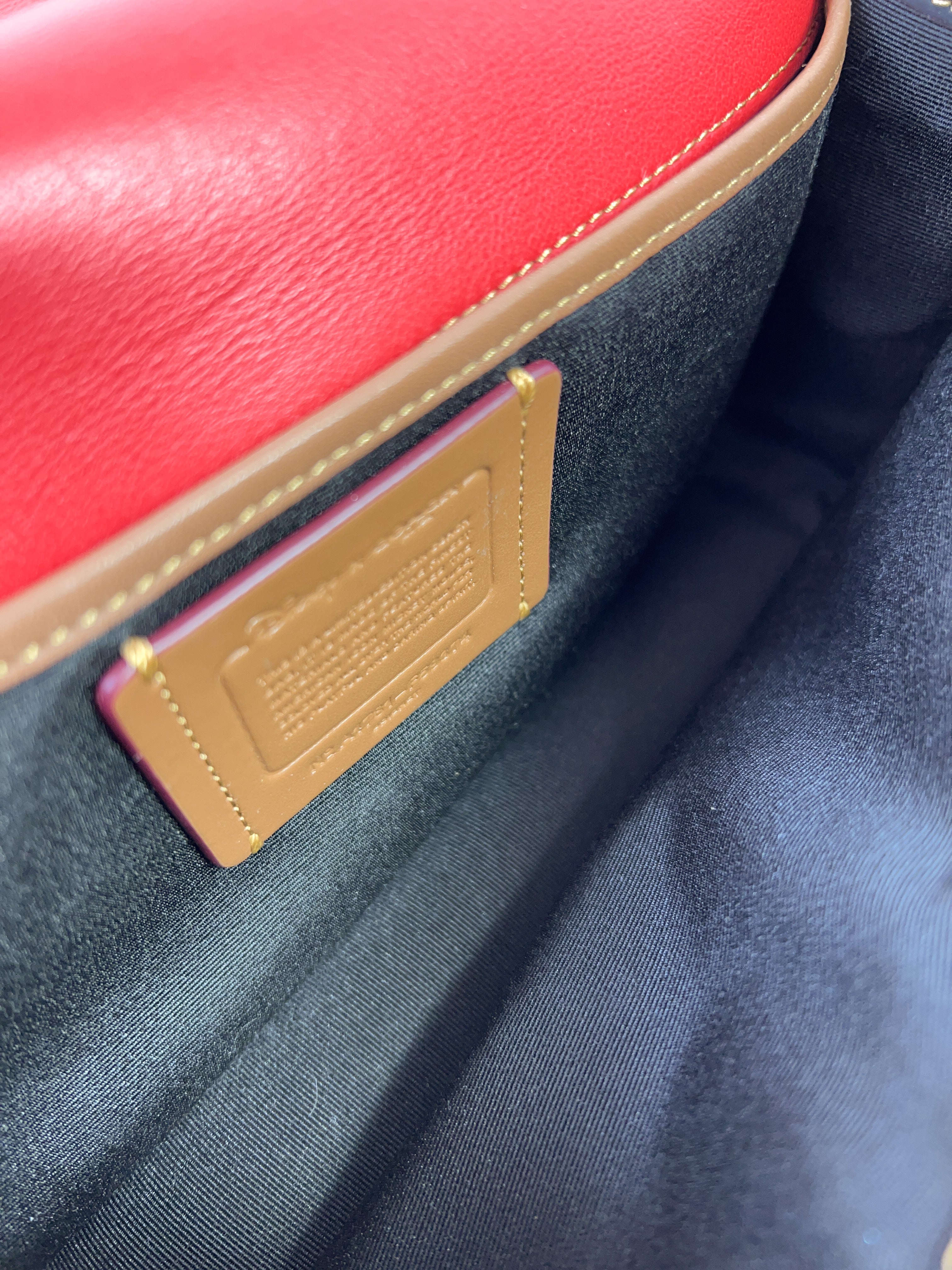 Coach x Disney black leather Mickey Mouse crossbody