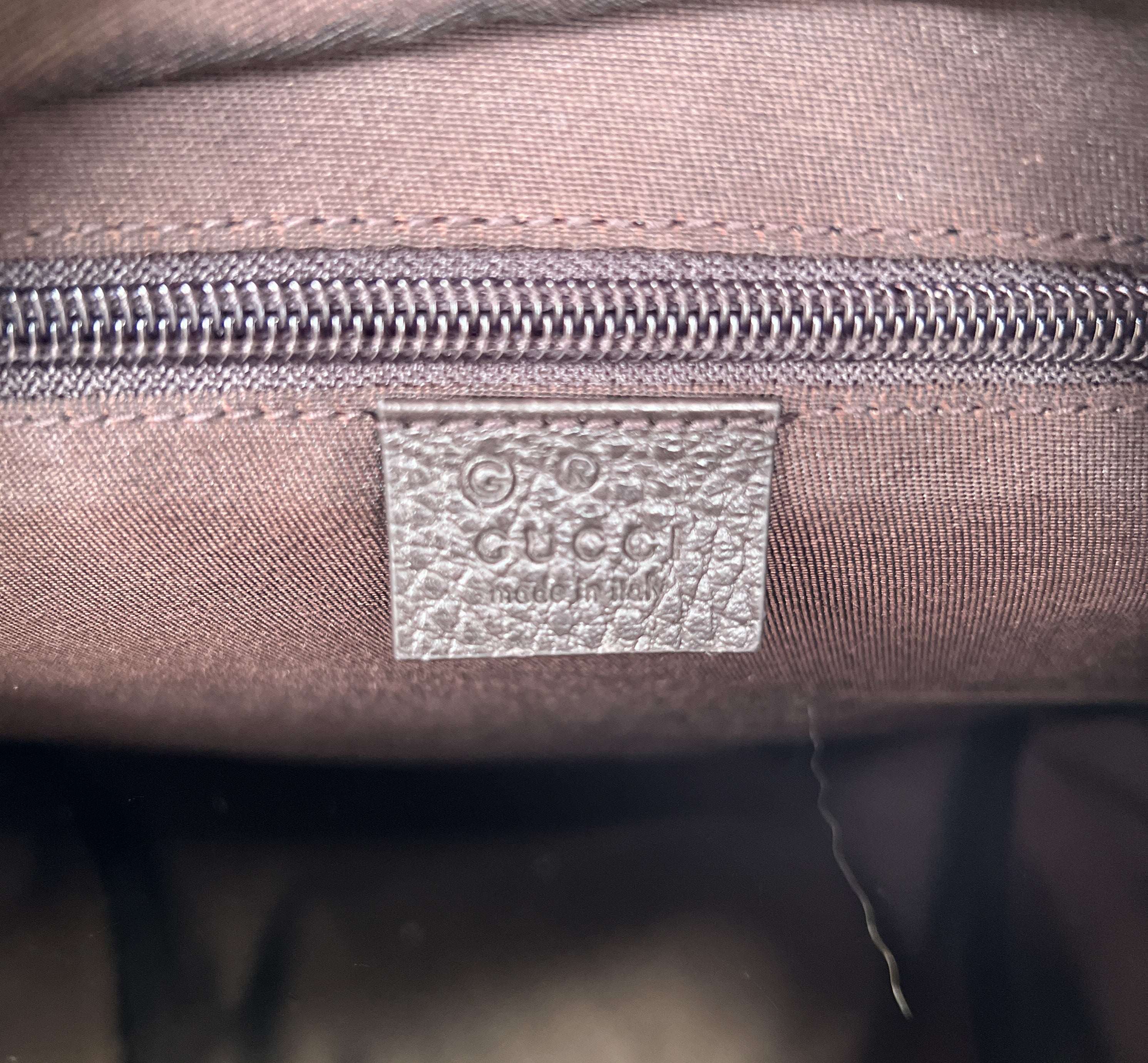 Gucci brown guccissima canvas backpack