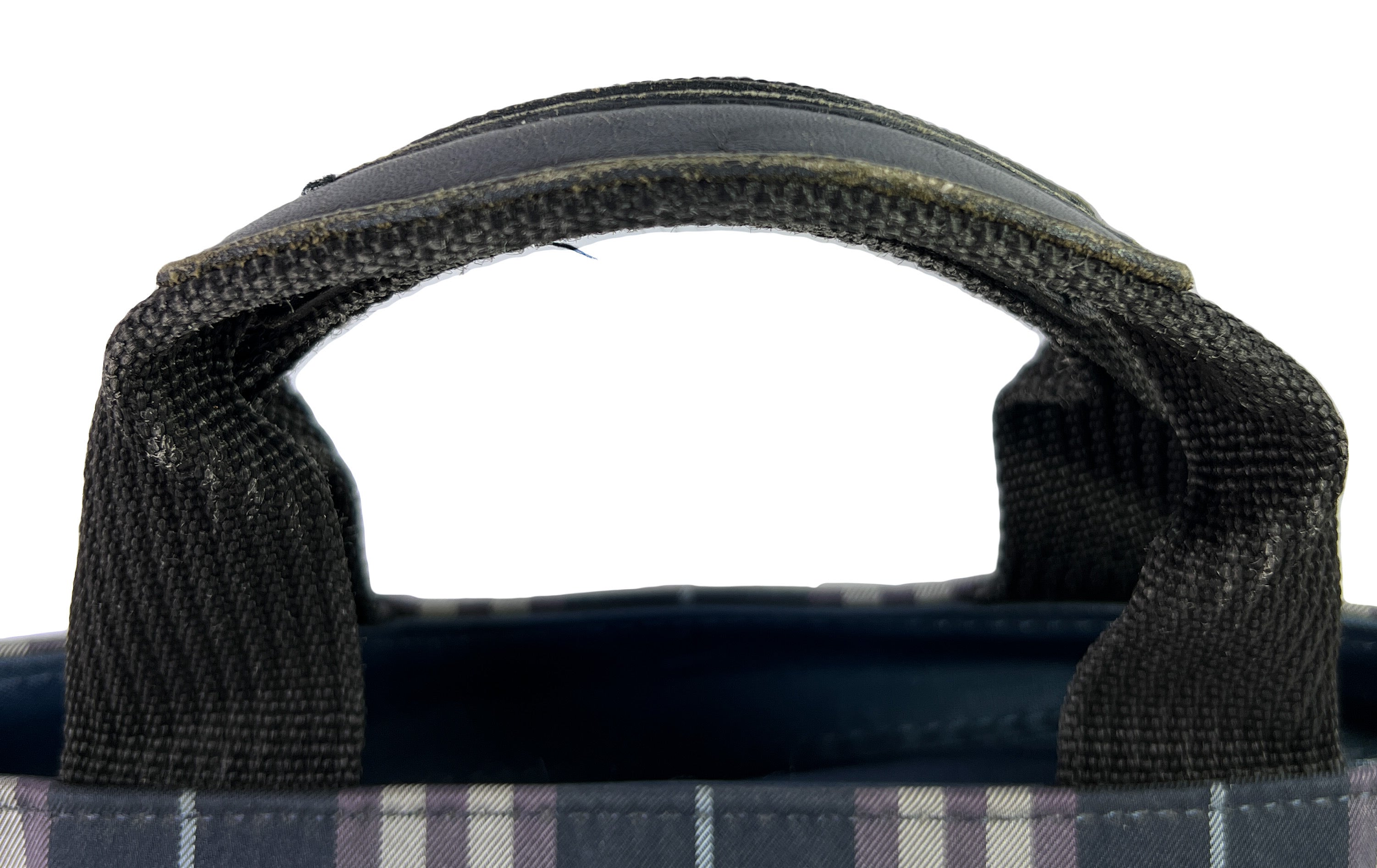 Burberry navy plaid vintage Blue Label tote