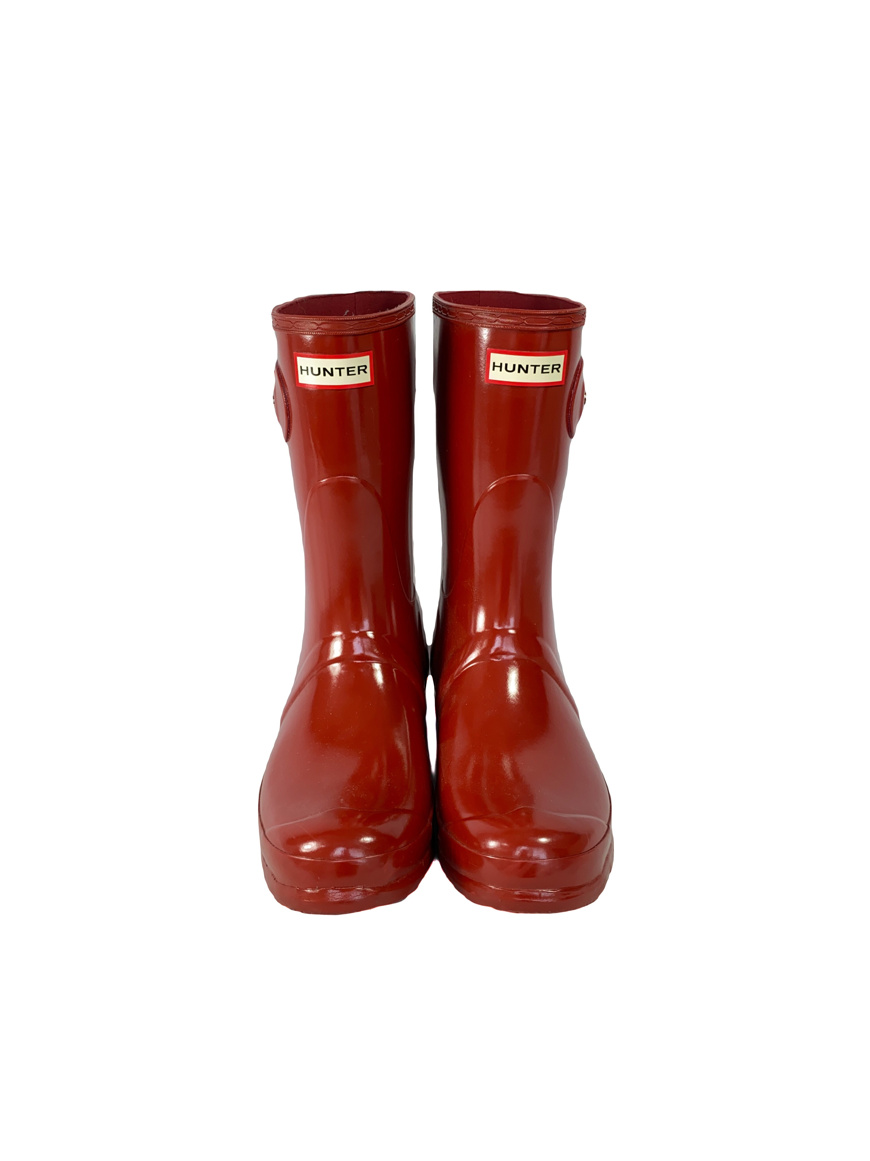 Hunter original short red rain boots size 10 NEW