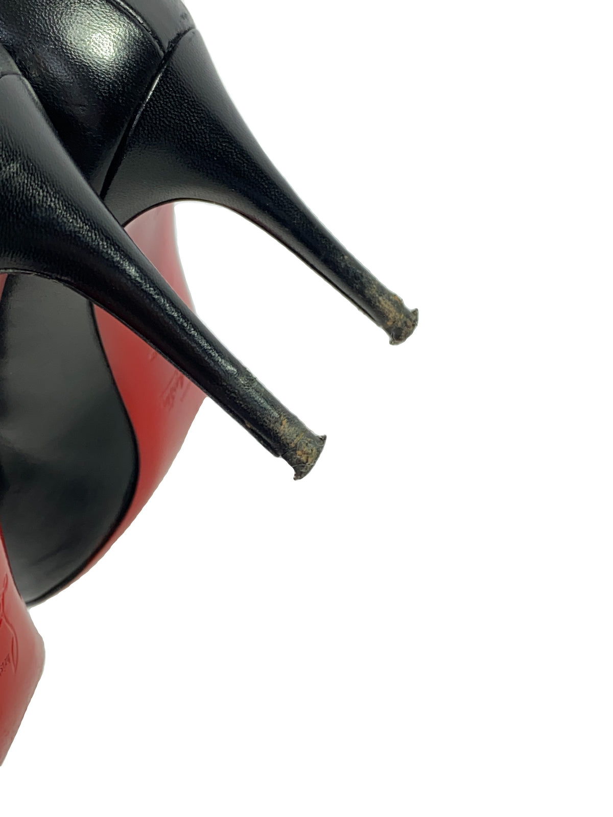 Christian Louboutin Eloise 85 black leather pumps size 37 - My Girlfriend's Wardrobe LLC