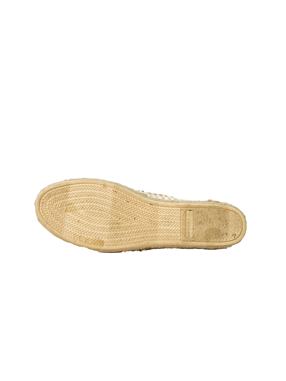 Sperry cream and gold espadrille flats size 6.5