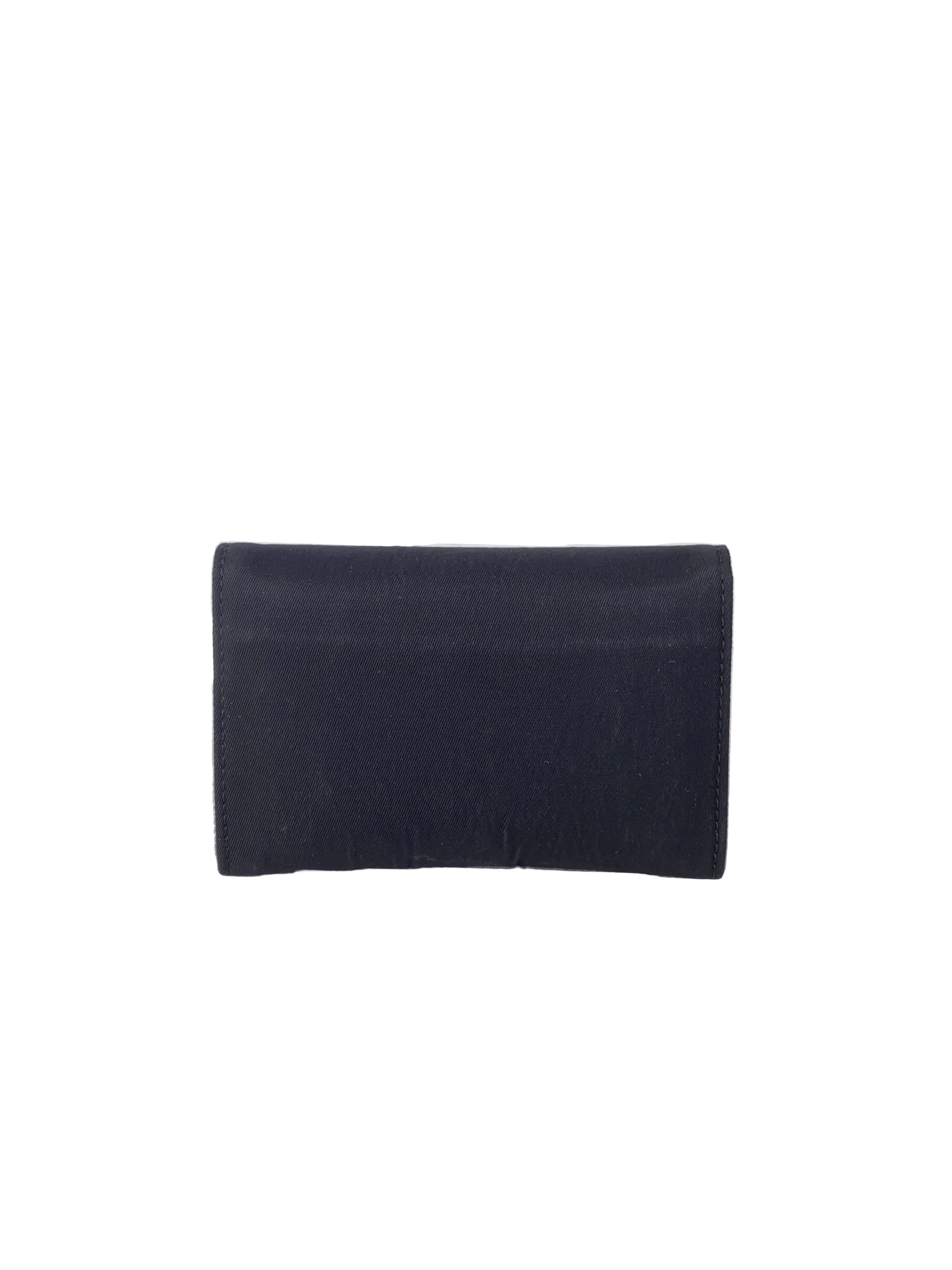 Prada black nylon cardholder