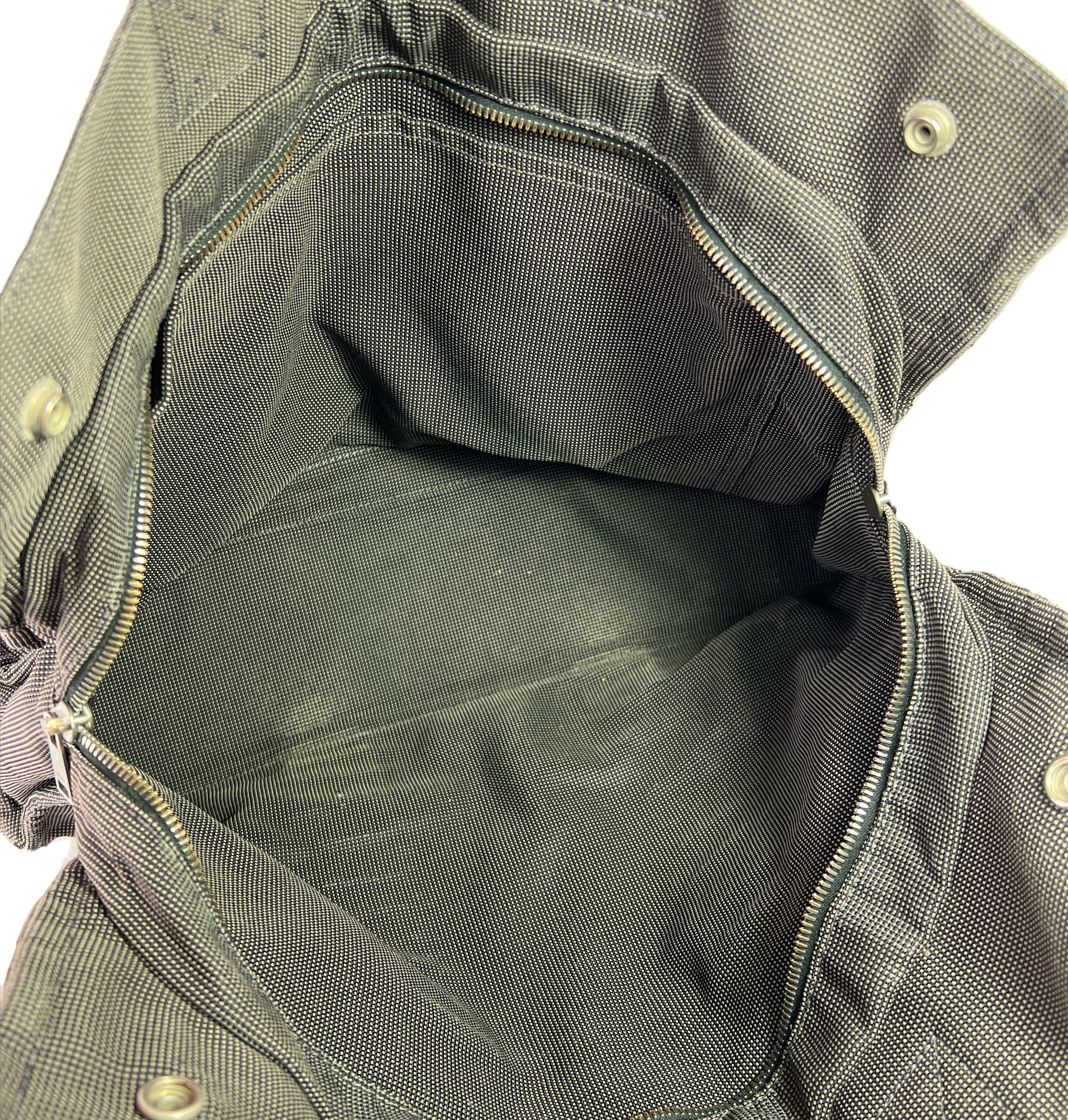 Hermes her line MM gray canvas tote