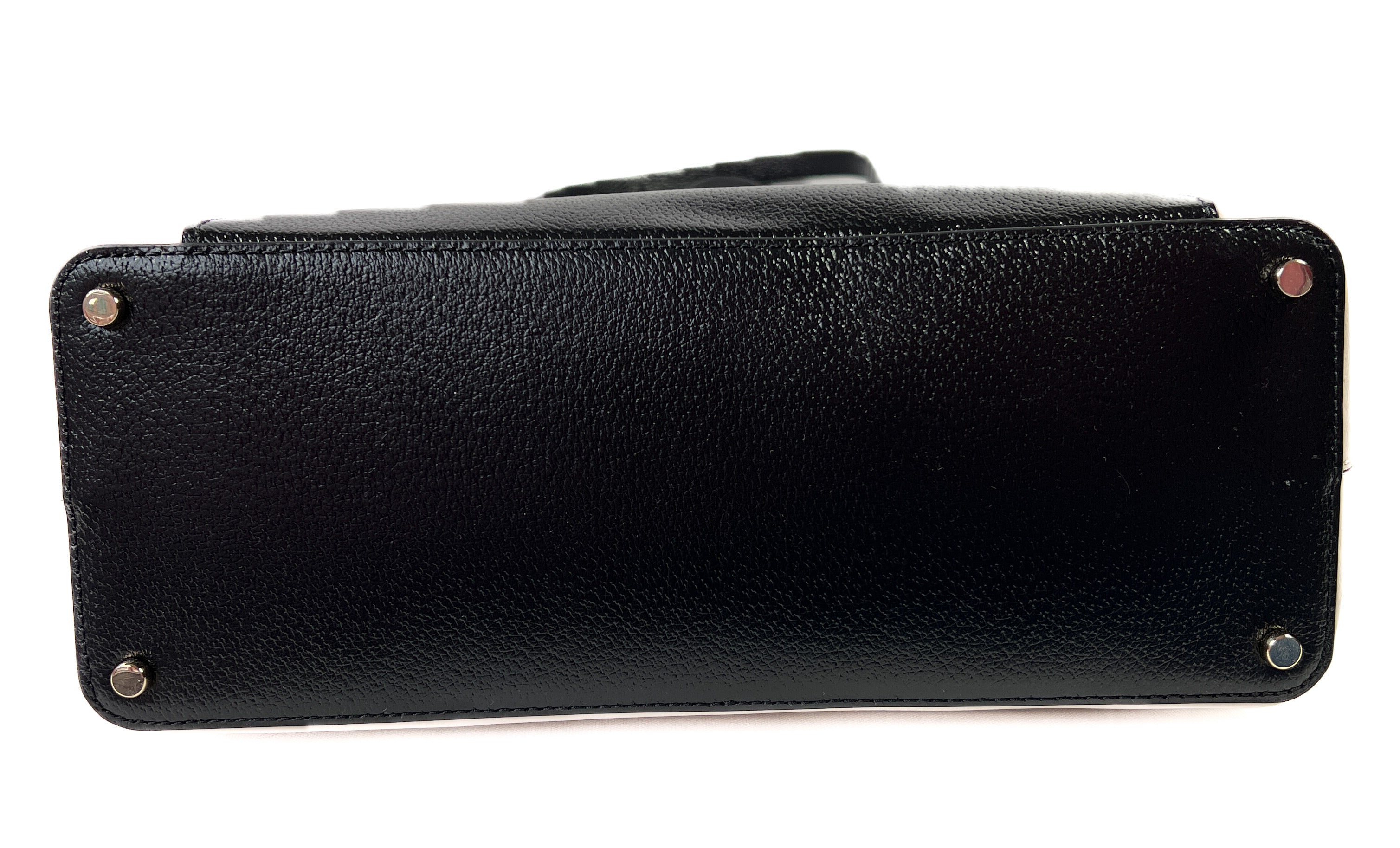 Kate Spade Sadie Grand Street Colorblock beige and black leather tote NWT